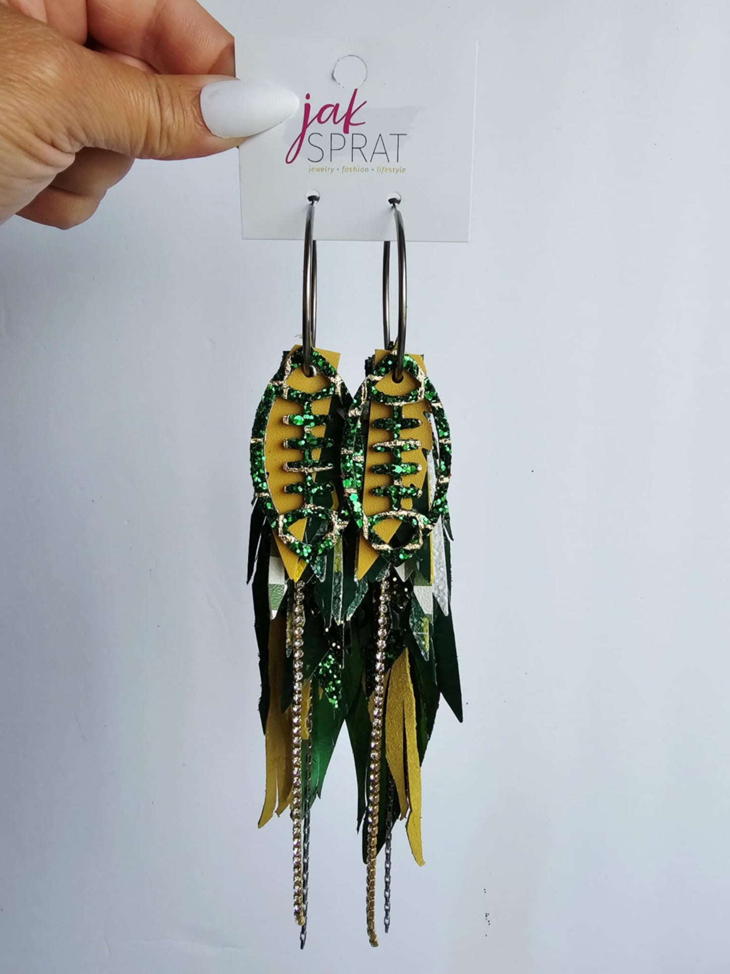 Boujee at the Ballfield FOOTBALL EDITION | Green & Yellow HHY21GY
