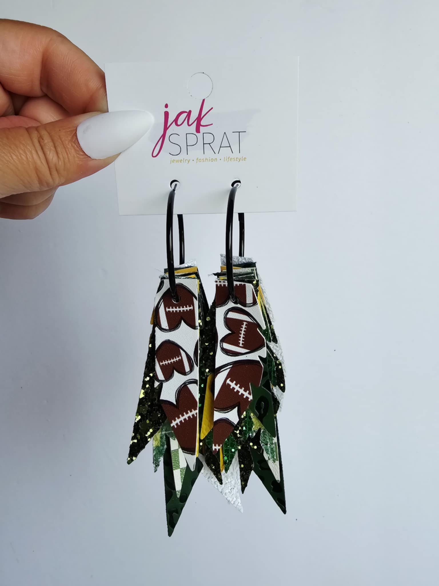 Boujee at the Ballfield FOOTBALL EDITION | Green & Yellow HHY26GY