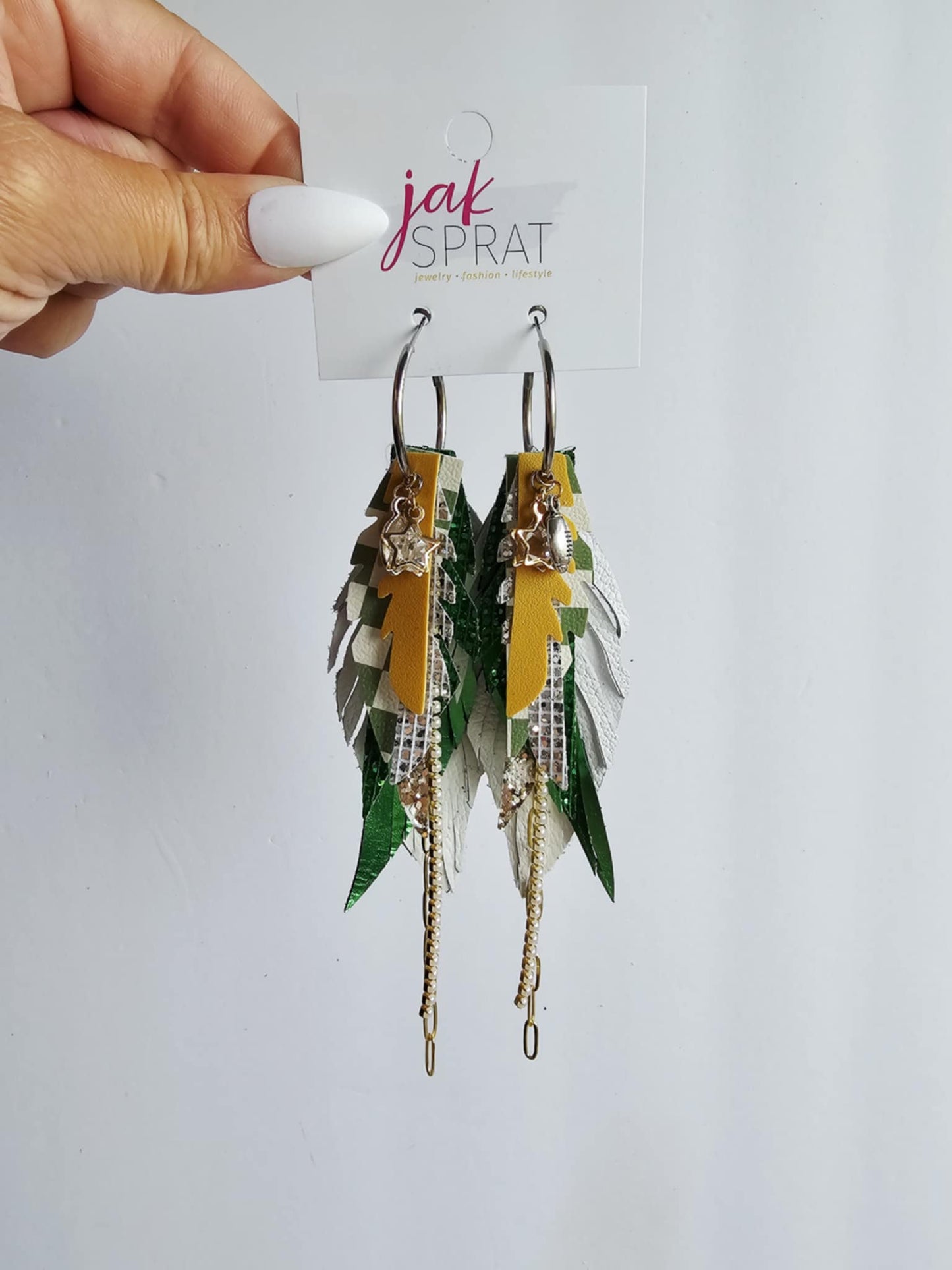 Boujee at the Ballfield FOOTBALL EDITION | Green & Yellow HHY5GY