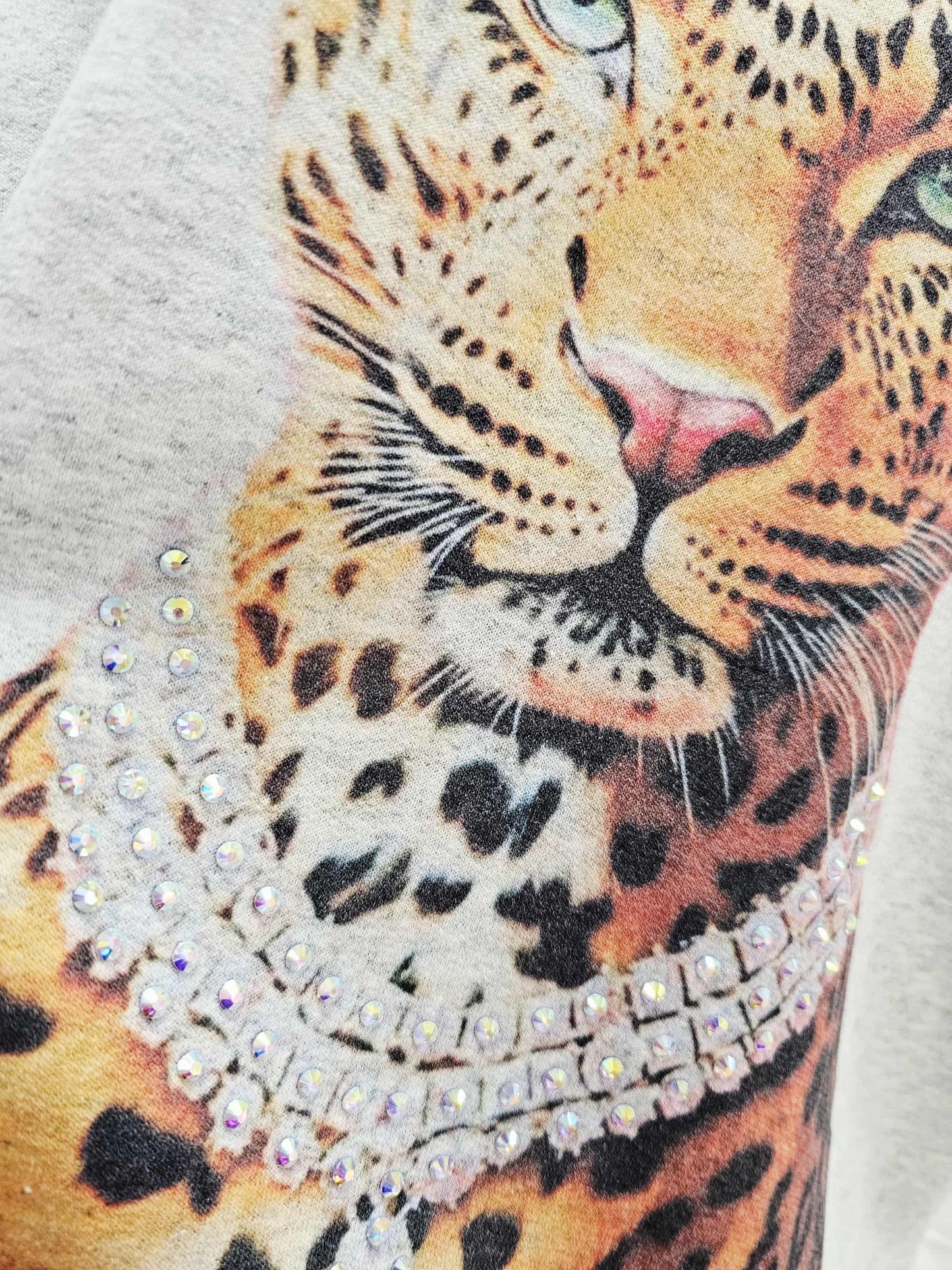 LEOPARD VOGUE Bling Bling Sweatshirt