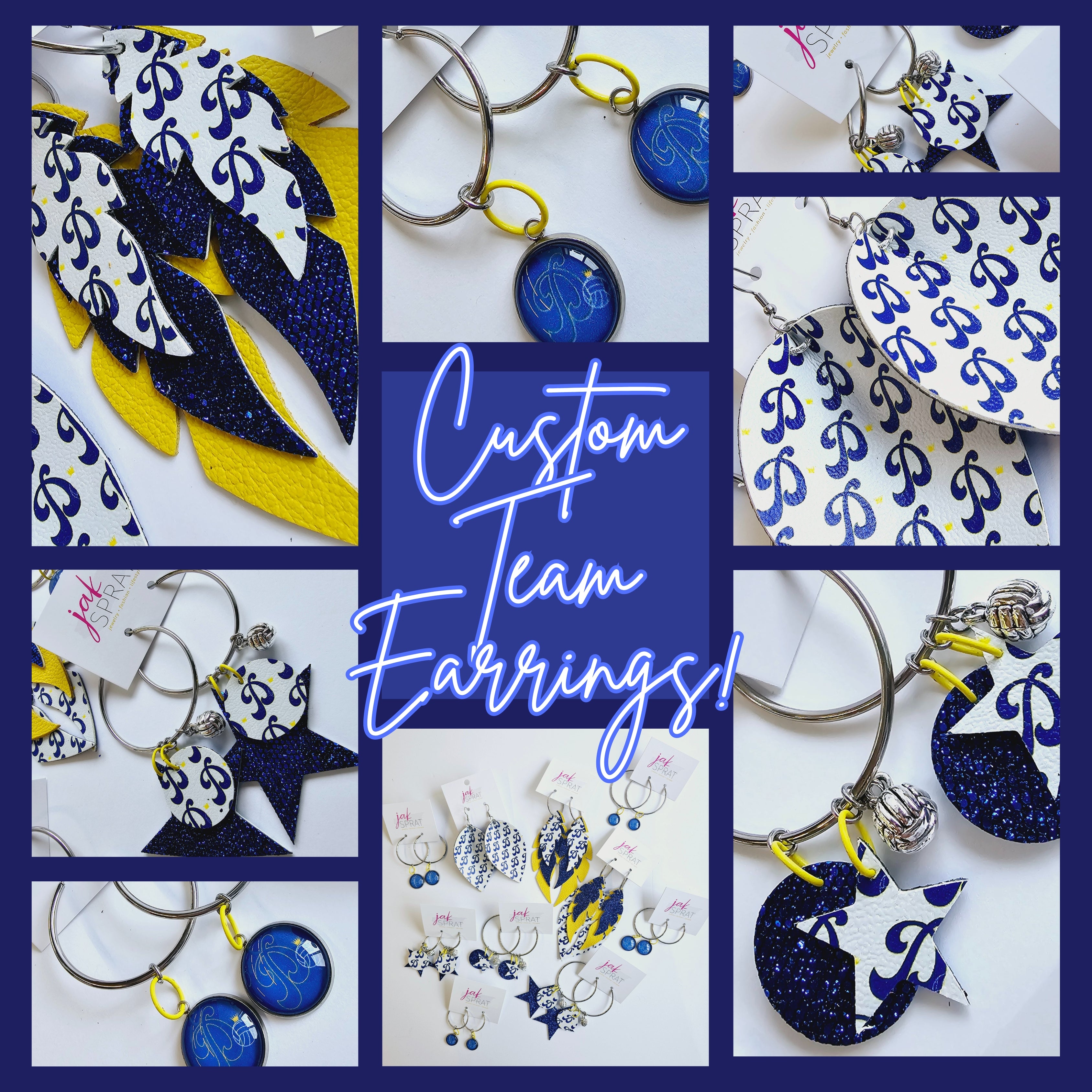 *CUSTOM* Team Earrings!