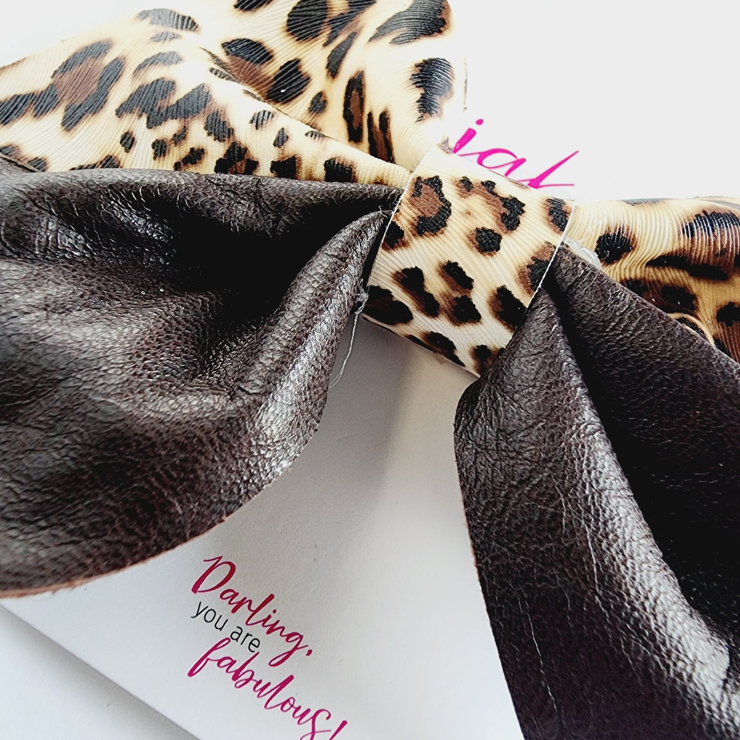 Bow | Black Leather & Leo | KQ22A #14