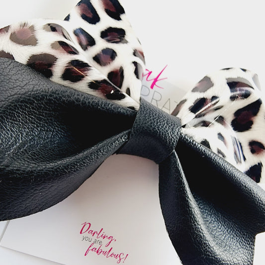 Bow | Black Leather & Leo |  KQ22A #6