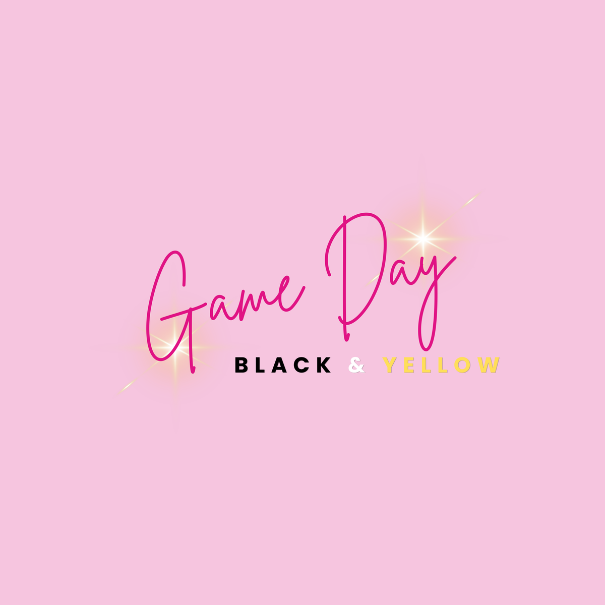 Game Day | Black & Yellow