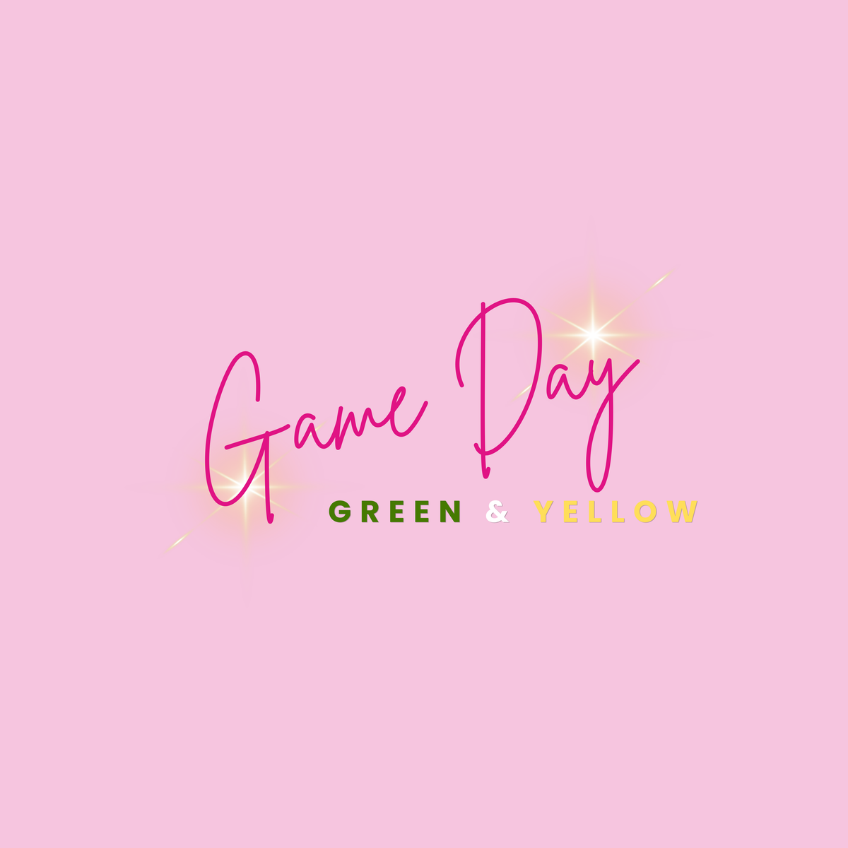 Game Day | Green & Yellow