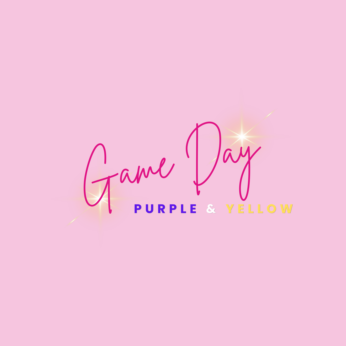 Game Day | Purple & Yellow