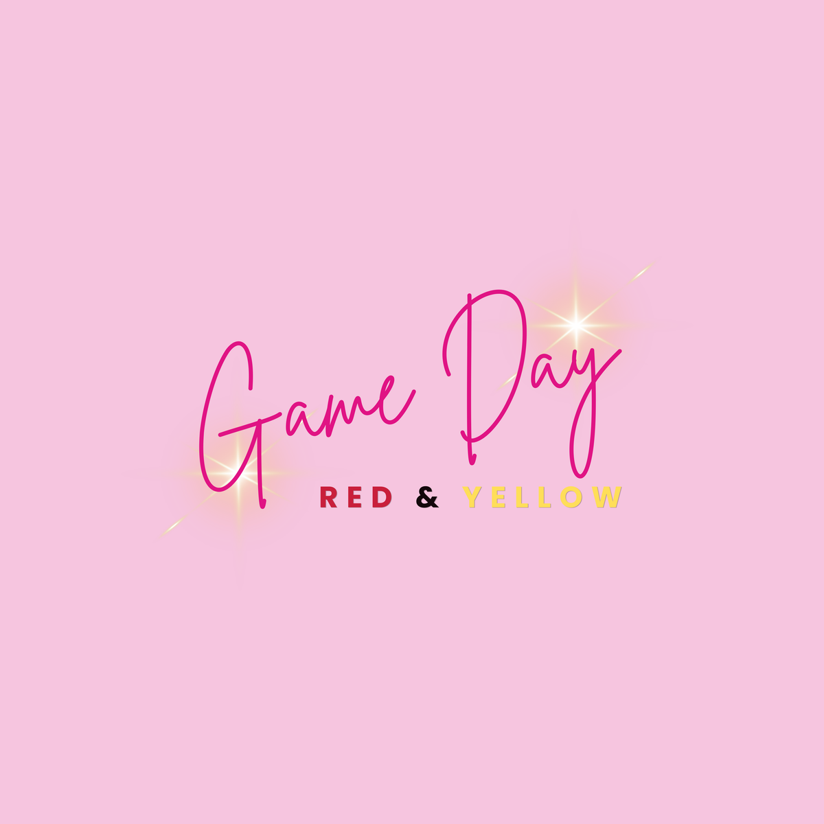 Game Day | Red & Yellow