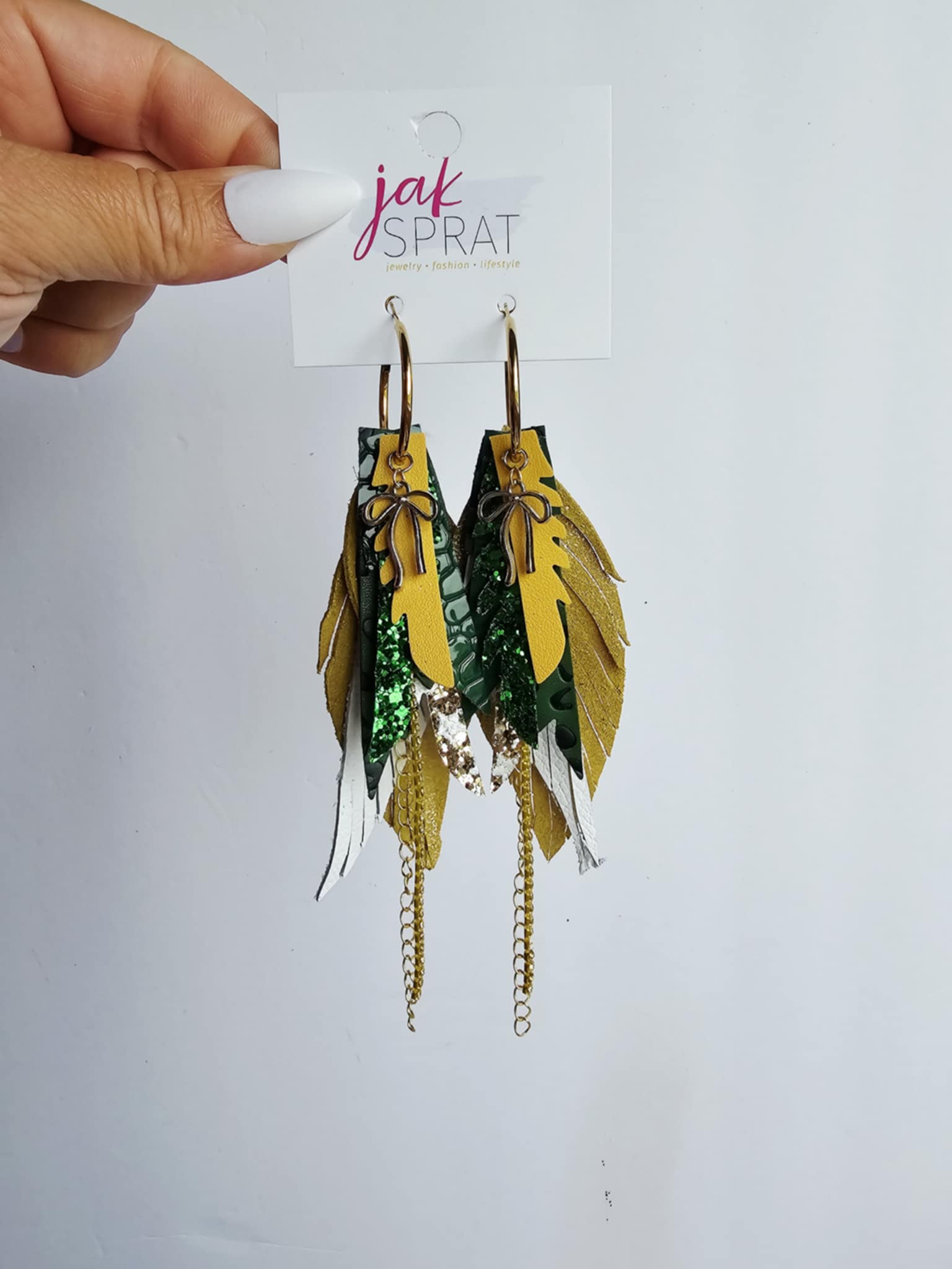 Boujee at the Ballfield FOOTBALL EDITION | Green & Yellow HHY10GY