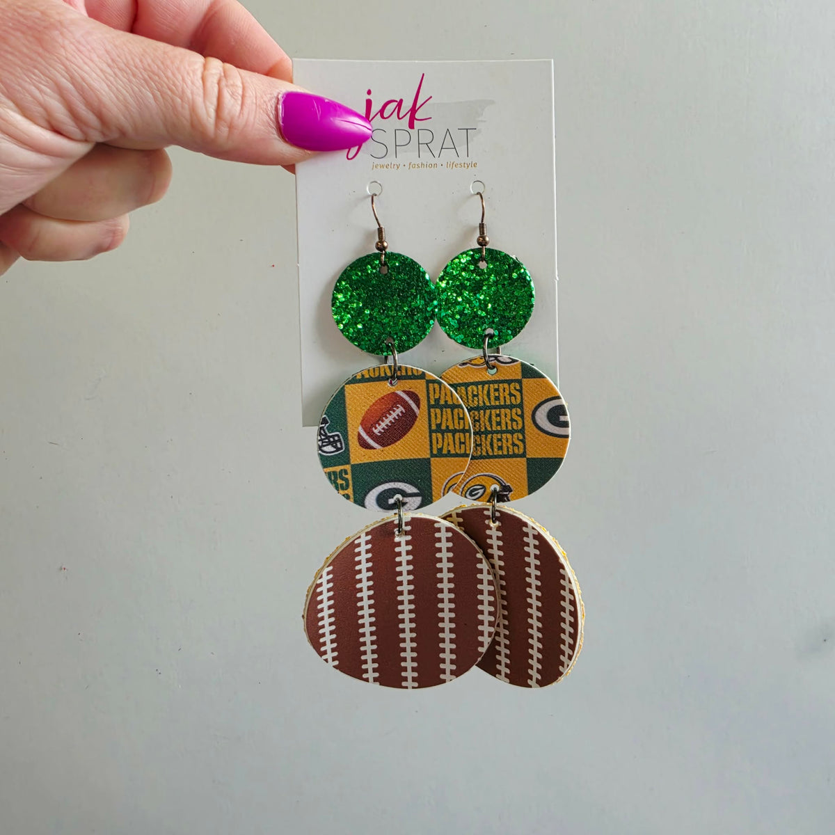 Boujee at the Ballfield FOOTBALL EDITION | Green & Yellow HHY33GY