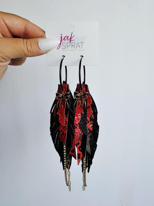 Boujee at the Ballfield FOOTBALL EDITION | Red & Black HIY13BR