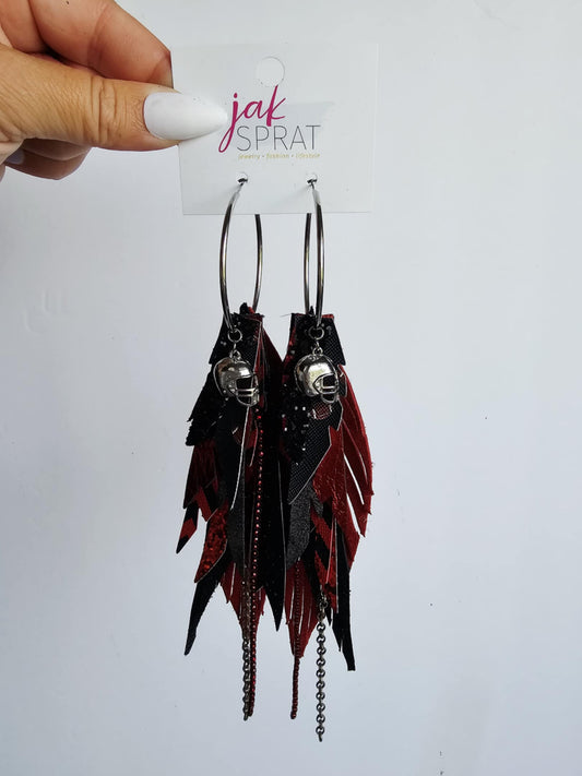 Boujee at the Ballfield FOOTBALL EDITION | Red & Black HIY14BR