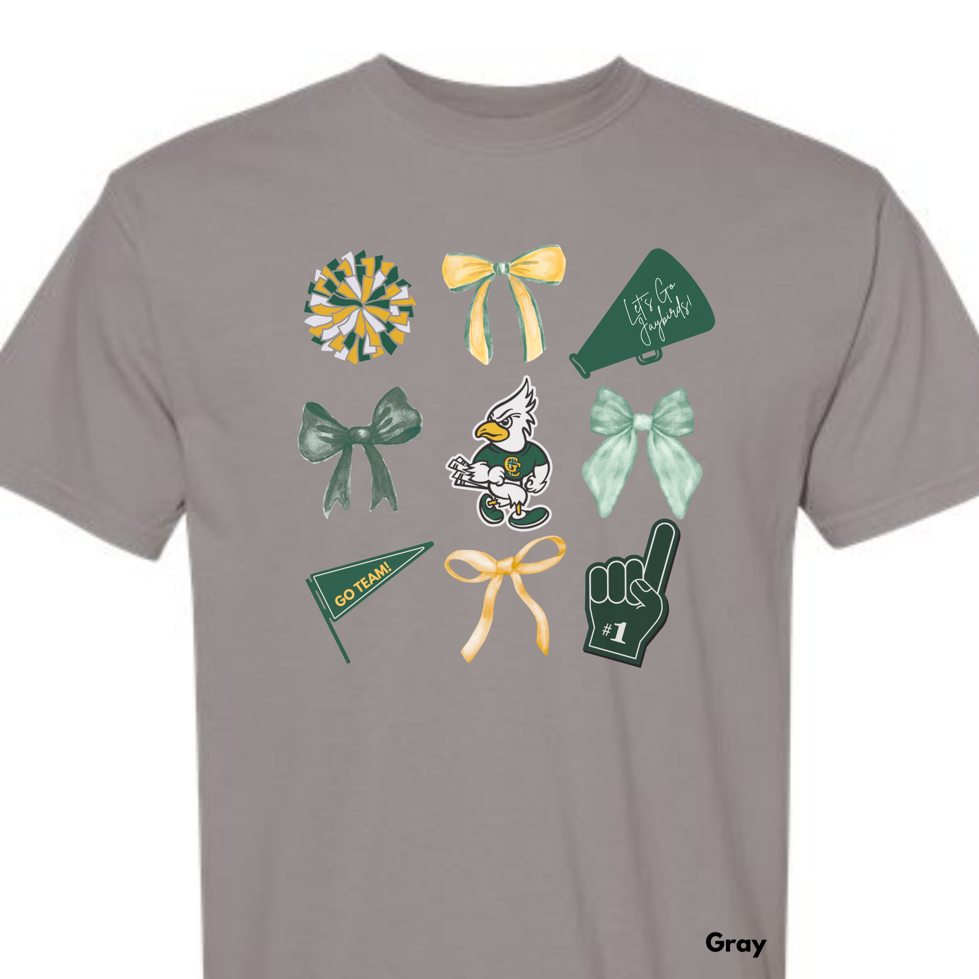 *** PRE-ORDER *** Jayhawks Bows & (Foot)balls & Go Team ADULT TEES