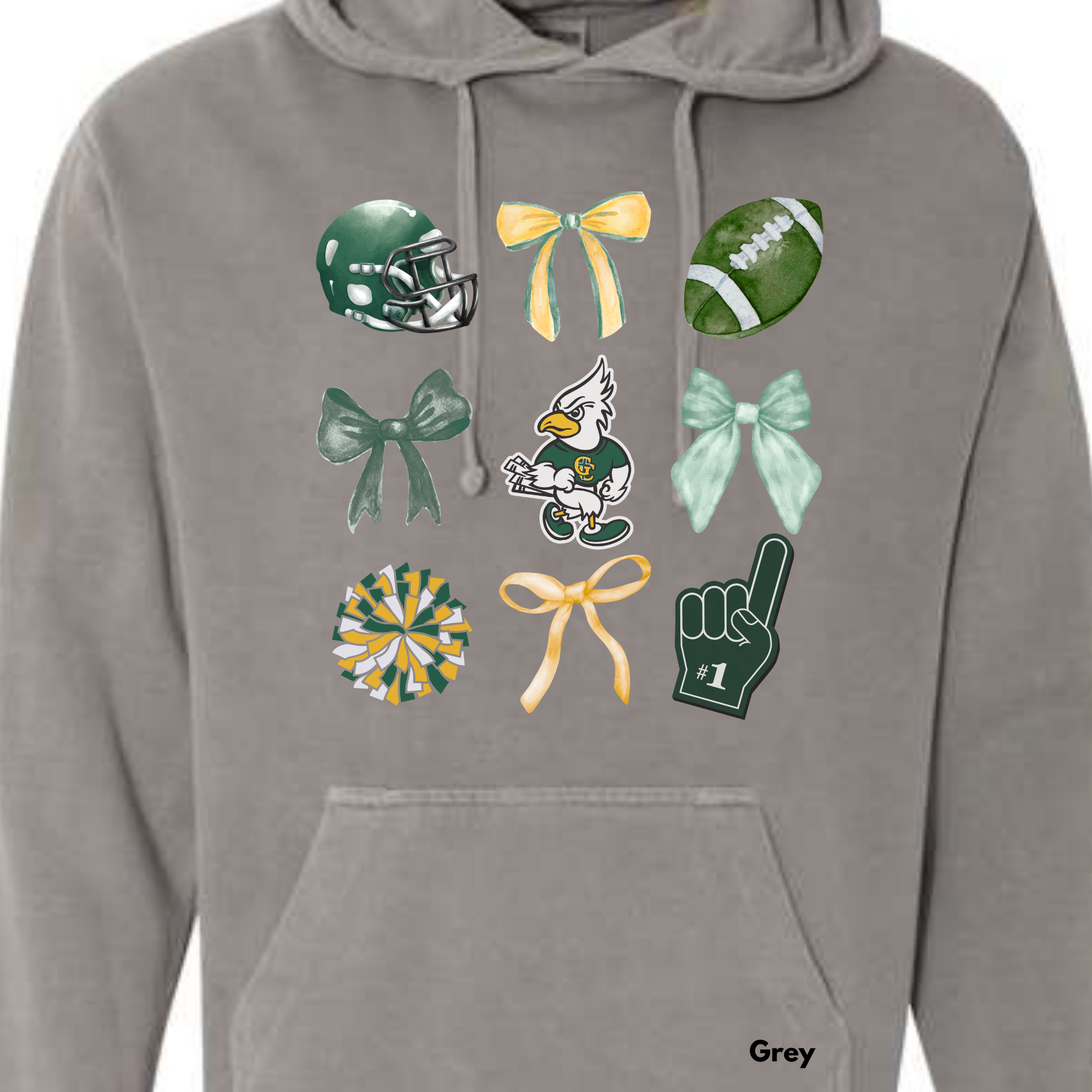 *** PRE-ORDER *** Jayhawks Bows & (Foot)Balls & Go Team ADULT SWEATSHIRTS