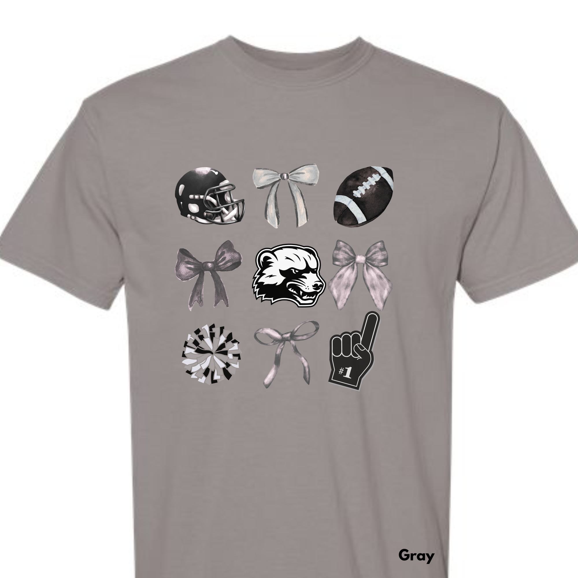 *** PRE-ORDER *** South O'Brien Wolverines Bows & (Foot)balls & Go Team YOUTH TEES