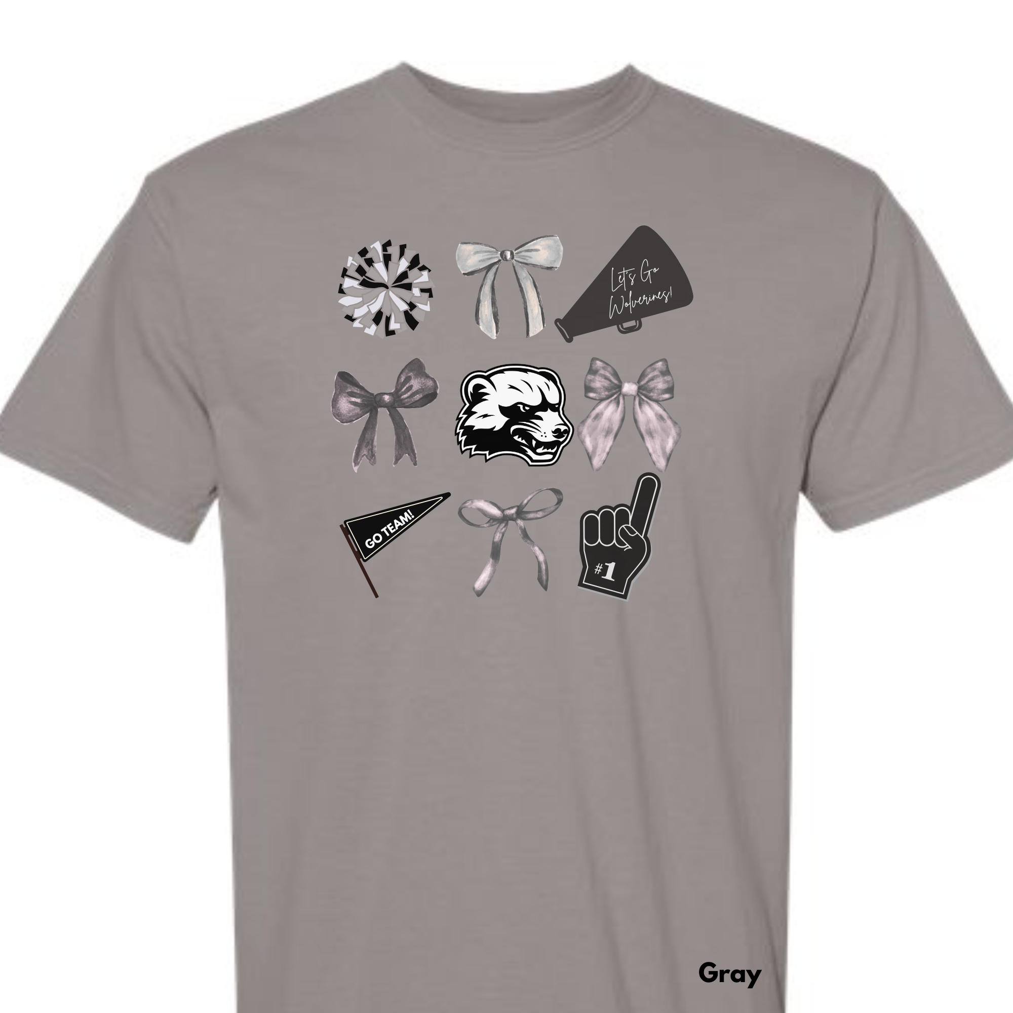 *** PRE-ORDER *** South O'Brien Wolverines Bows & (Foot)balls & Go Team YOUTH TEES