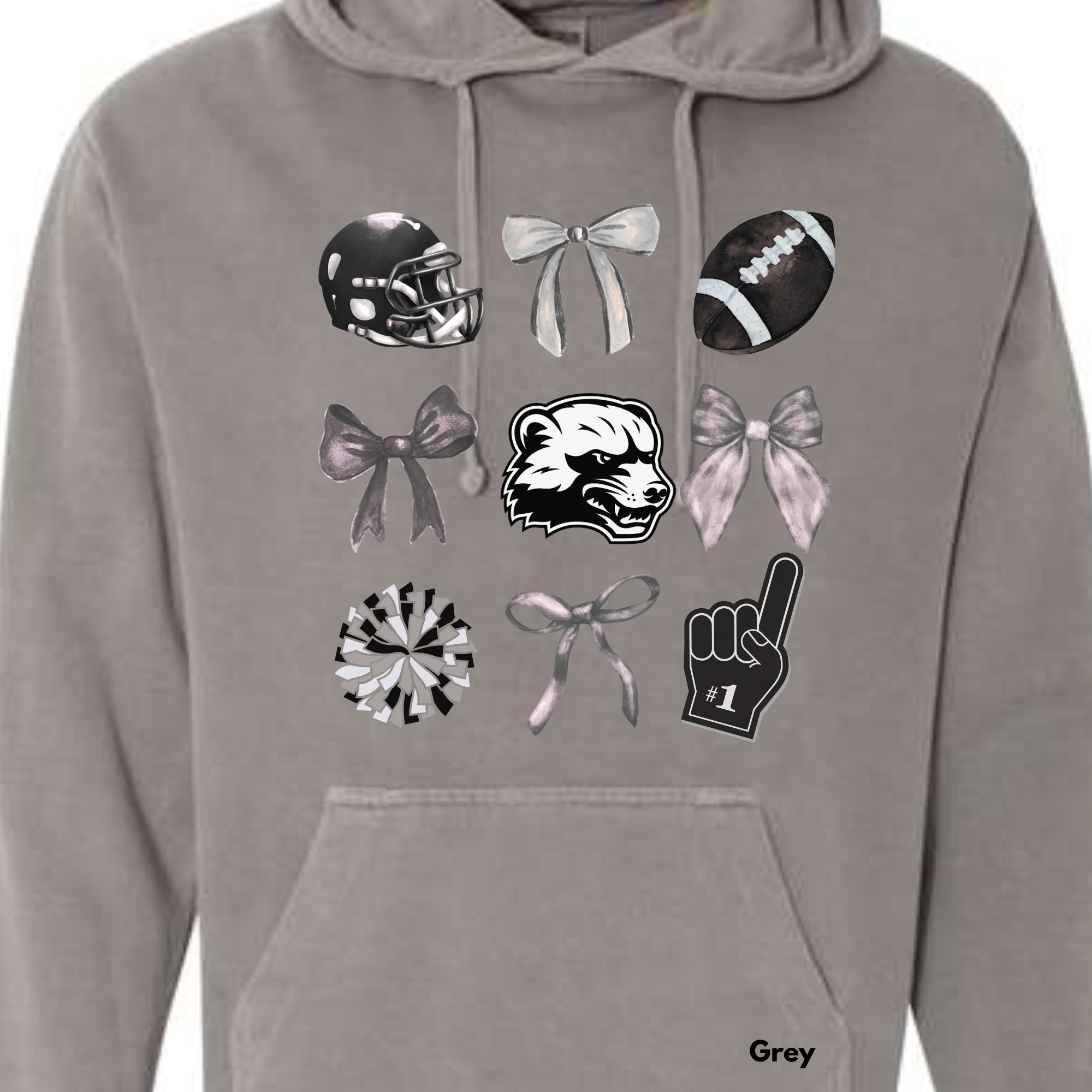 *** PRE-ORDER *** South O'Brien Wolverines Bows & (Foot)Balls & Go Team ADULT SWEATSHIRTS