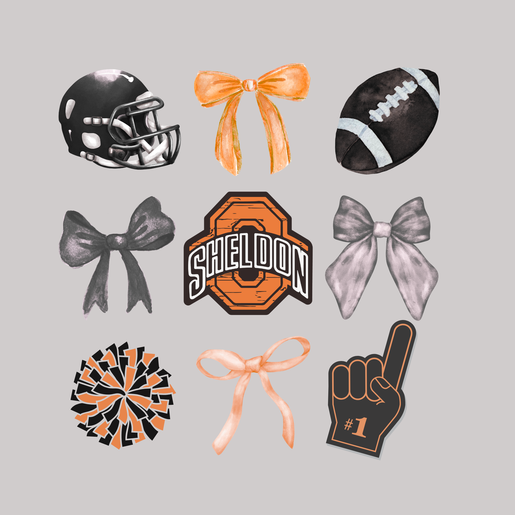 *** PRE-ORDER *** Sheldon ORABS Bows & (Foot)balls & Go Team YOUTH TEES