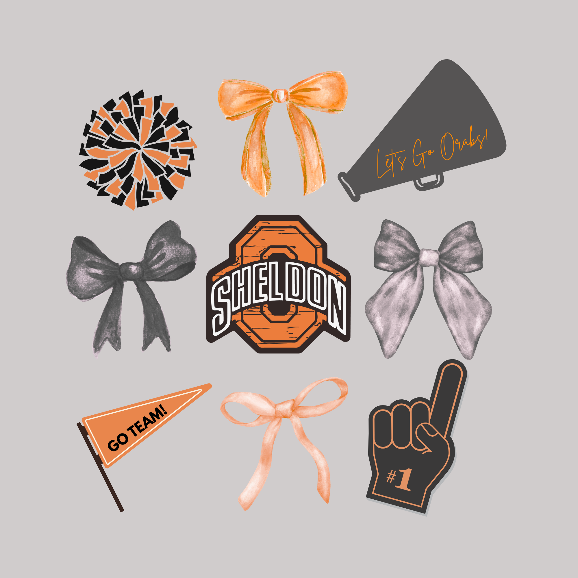 *** PRE-ORDER *** Sheldon ORABS Bows & (Foot)balls & Go Team YOUTH TEES
