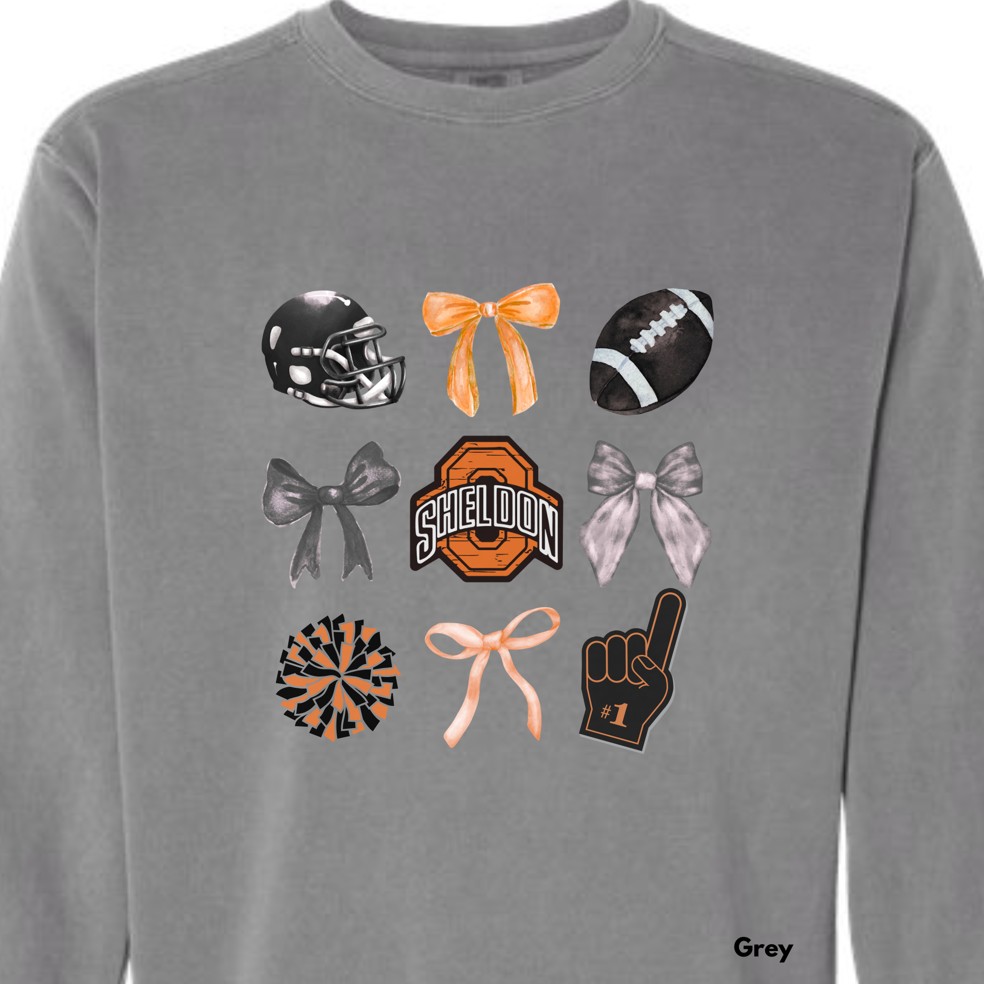 *** PRE-ORDER *** Sheldon ORABS Bows & (Foot)Balls & Go Team ADULT SWEATSHIRTS