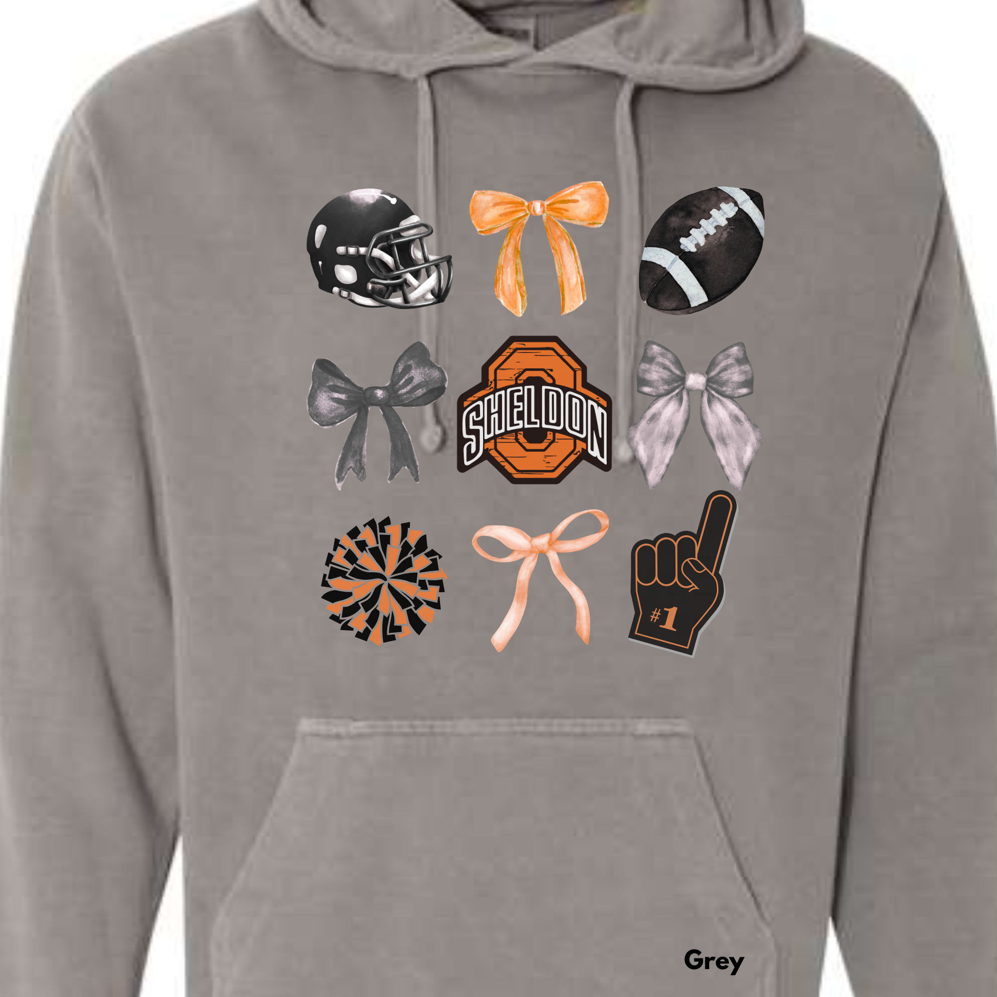 *** PRE-ORDER *** Sheldon ORABS Bows & (Foot)Balls & Go Team ADULT SWEATSHIRTS
