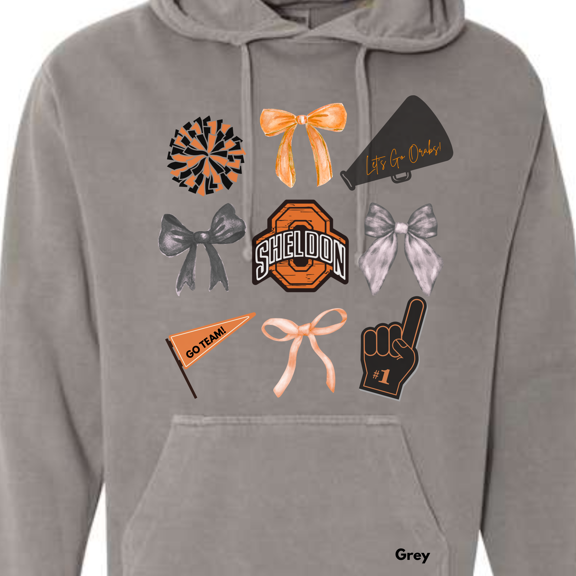 *** PRE-ORDER *** Sheldon ORABS Bows & (Foot)Balls & Go Team ADULT SWEATSHIRTS