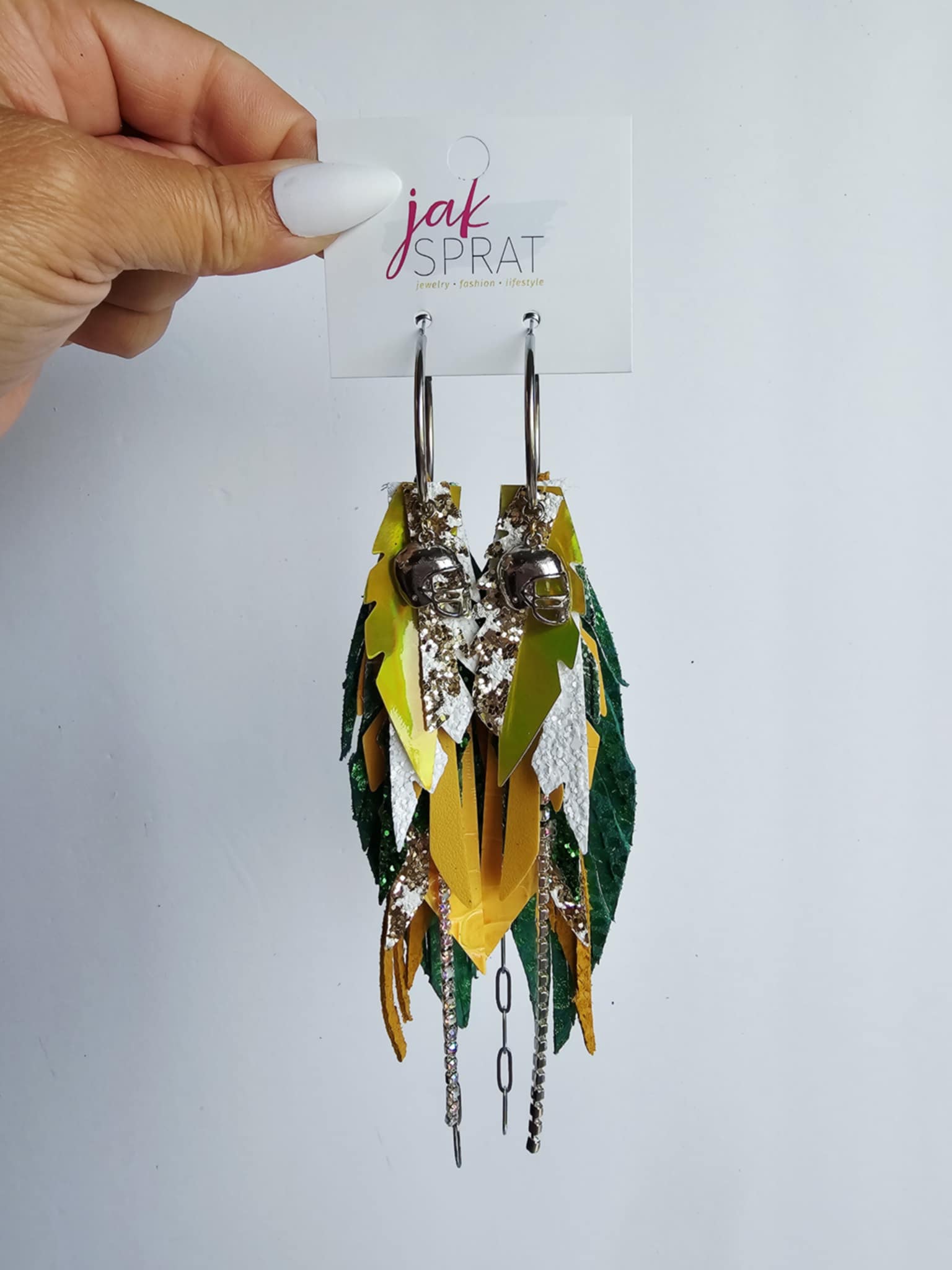 Boujee at the Ballfield FOOTBALL EDITION | Green & Yellow HHY17GY