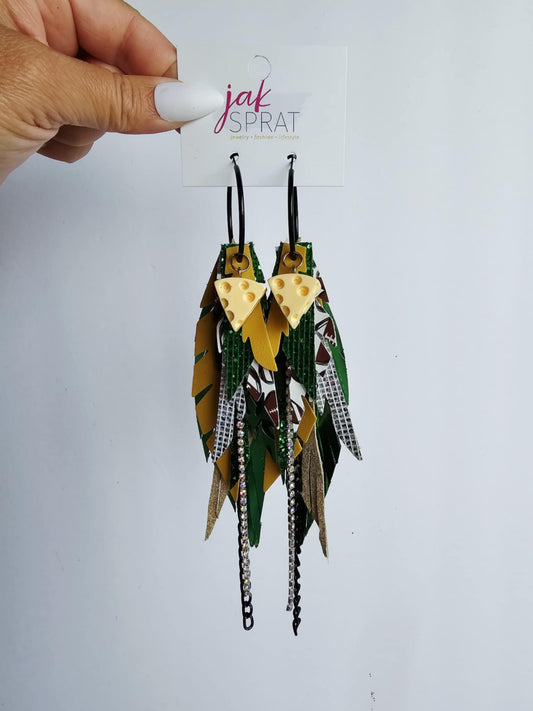 Boujee at the Ballfield FOOTBALL EDITION | Green & Yellow HHY18GY