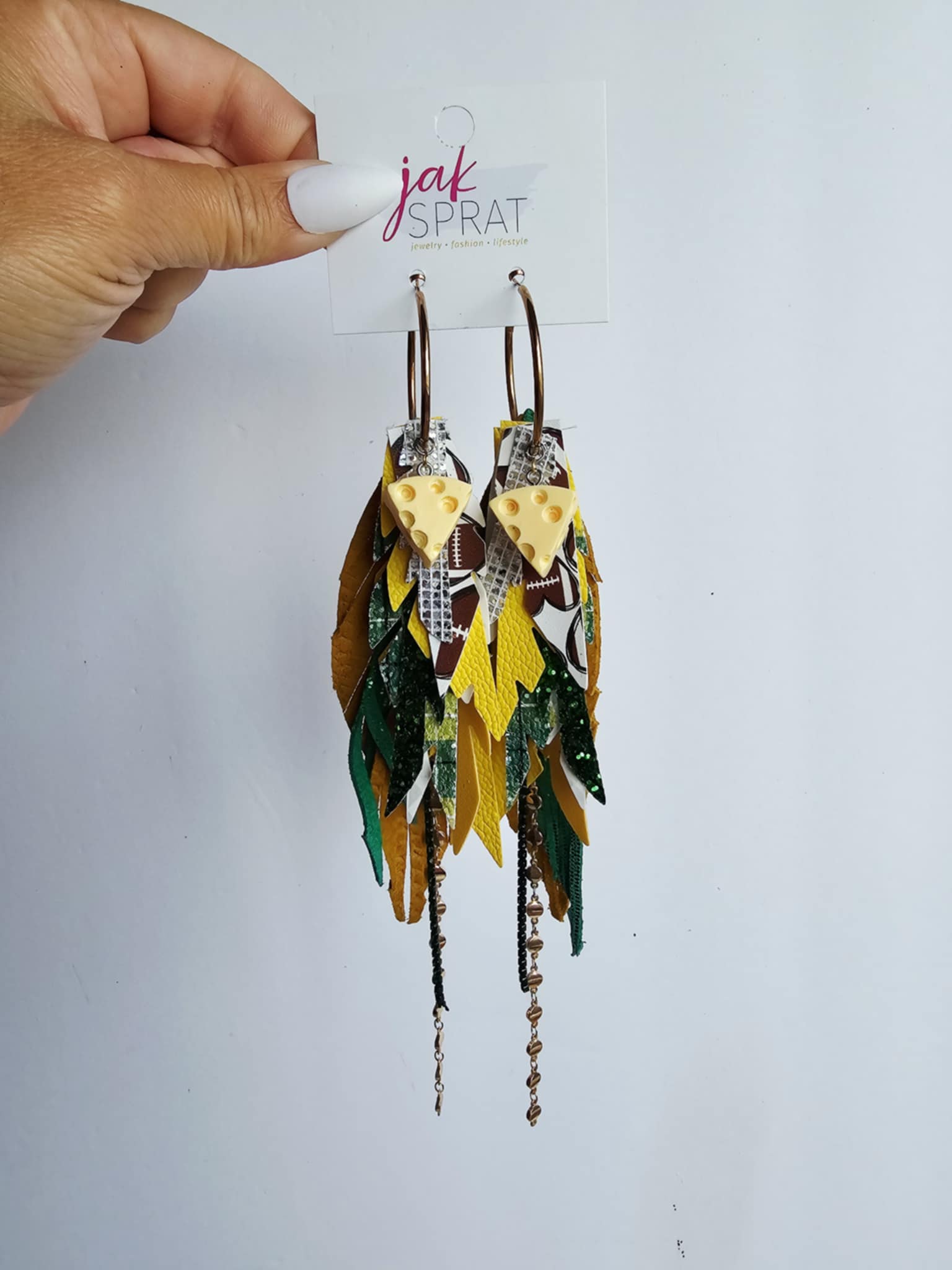 Boujee at the Ballfield FOOTBALL EDITION | Green & Yellow HHY19GY