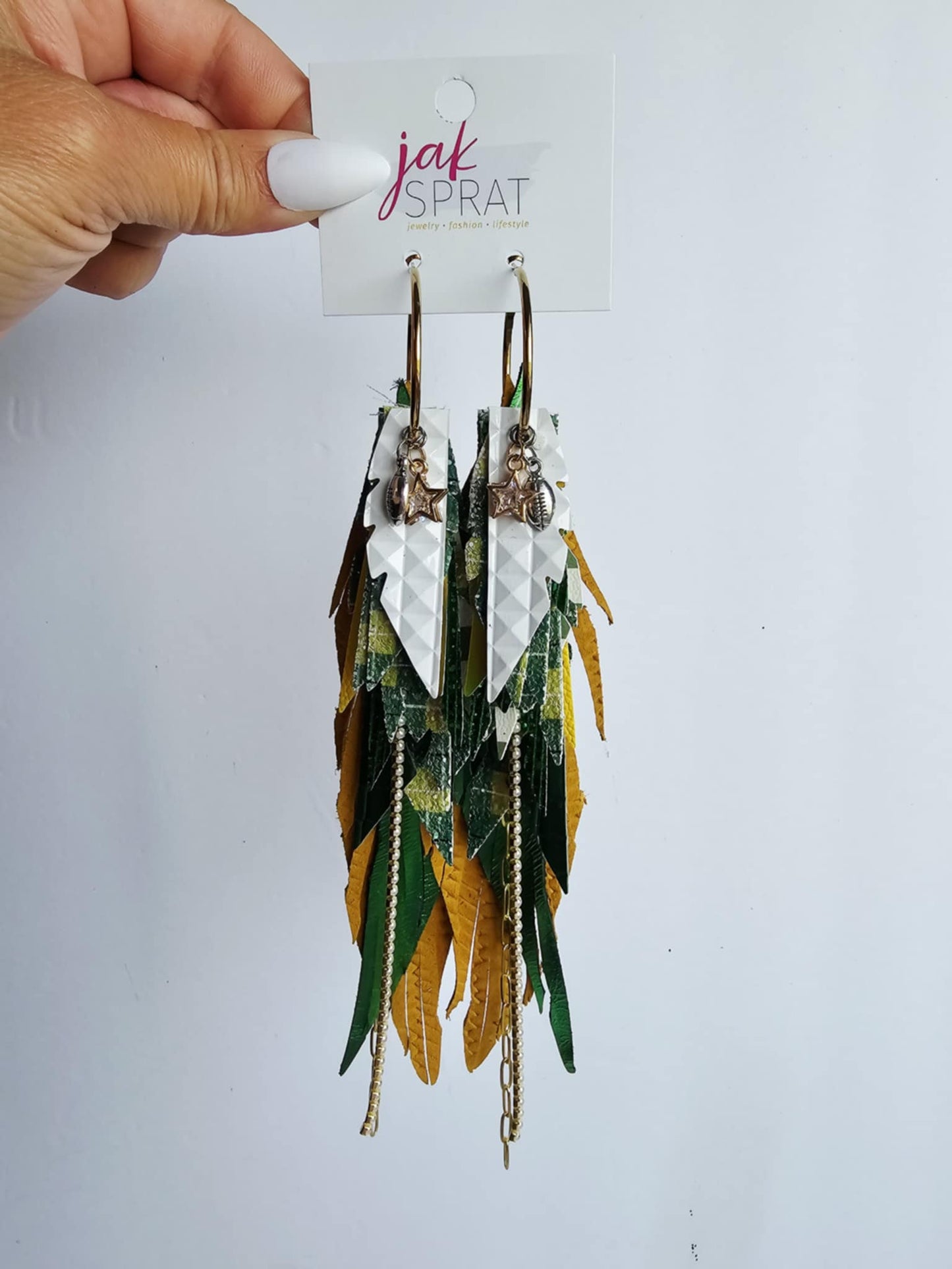 Boujee at the Ballfield FOOTBALL EDITION | Green & Yellow HHY22GY