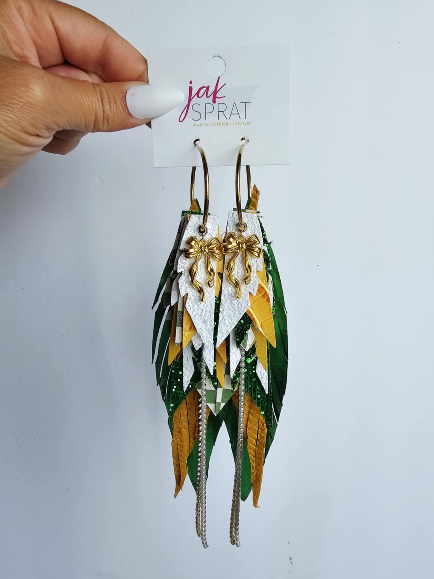 Boujee at the Ballfield FOOTBALL EDITION | Green & Yellow HHY23GY