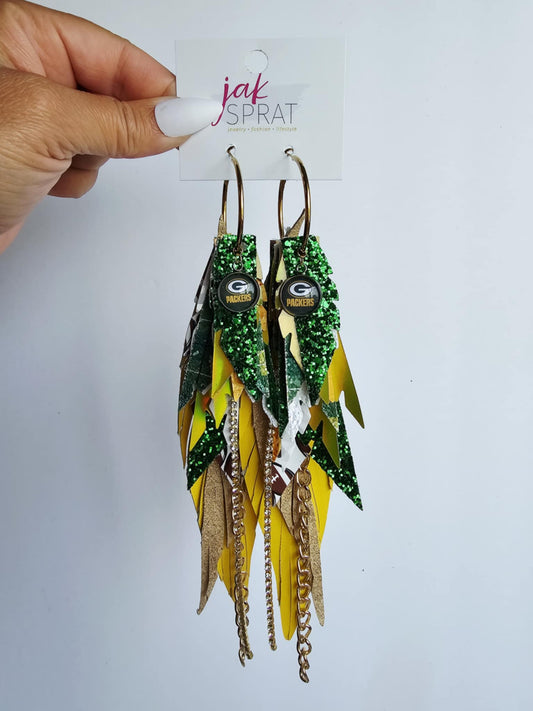 Boujee at the Ballfield FOOTBALL EDITION | Green & Yellow HHY24GY