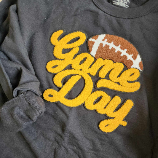 GAME DAY + Football Chenille Sweatshirts ***PRE-ORDERS END 9.3.23***