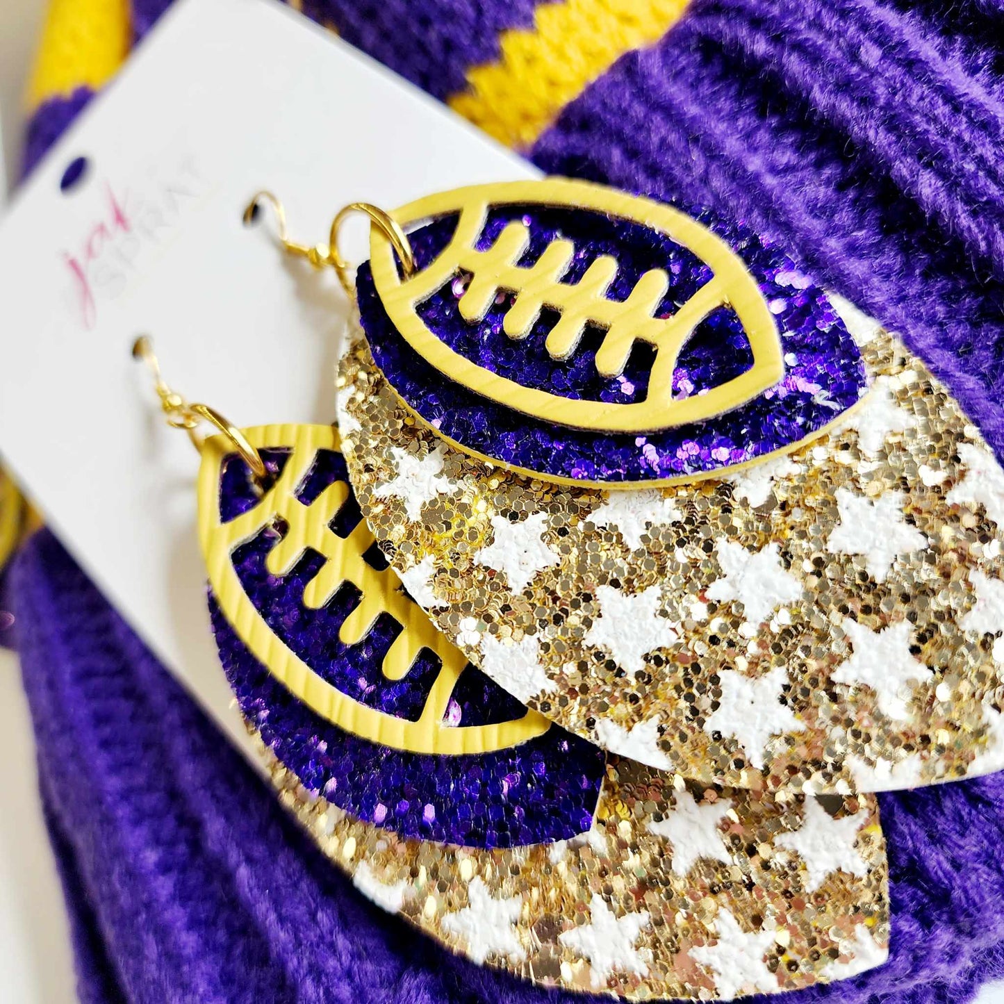 Boujee at the Ball Field- Purple and Yellow