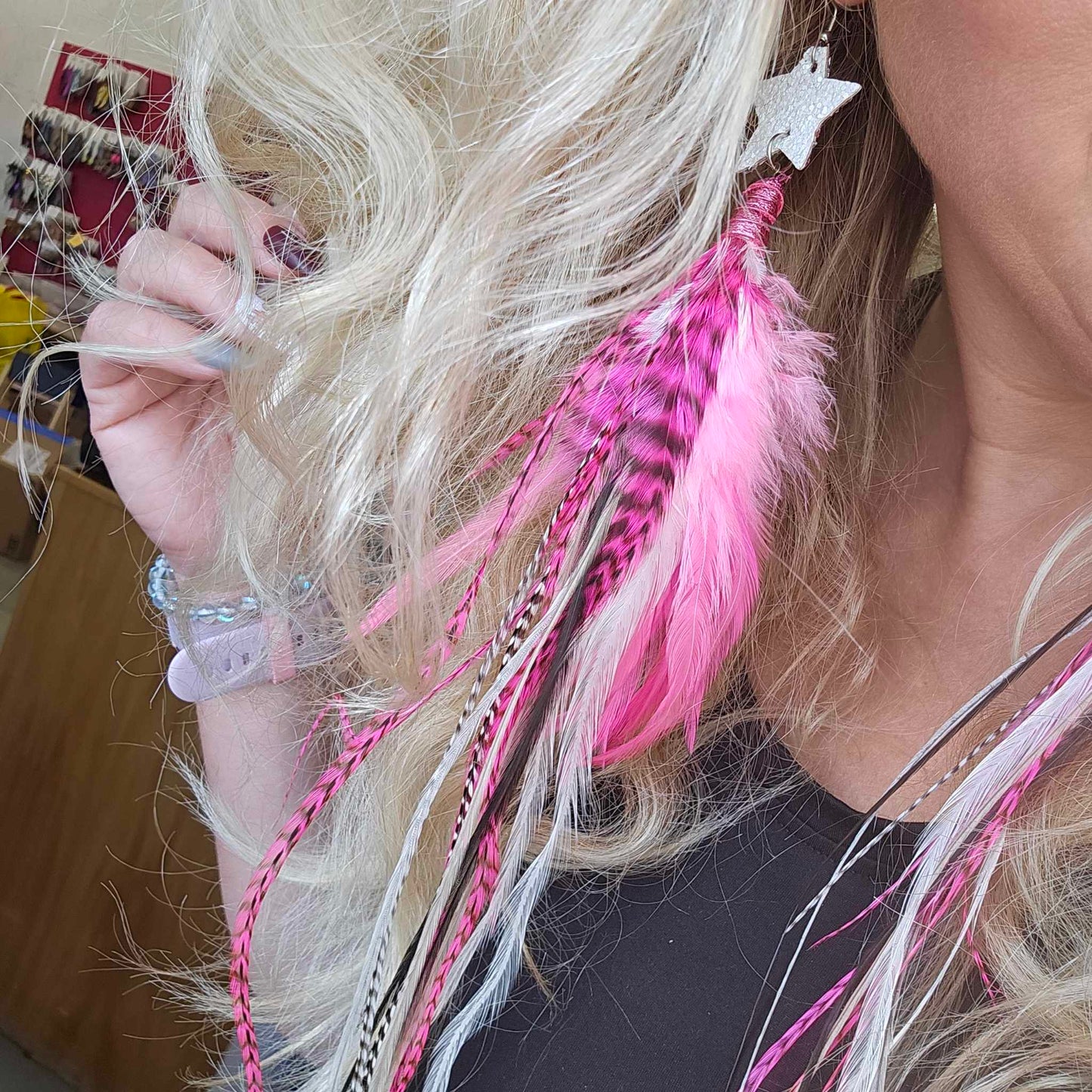 Pink "Drop Dead Gorgeous Feathers"