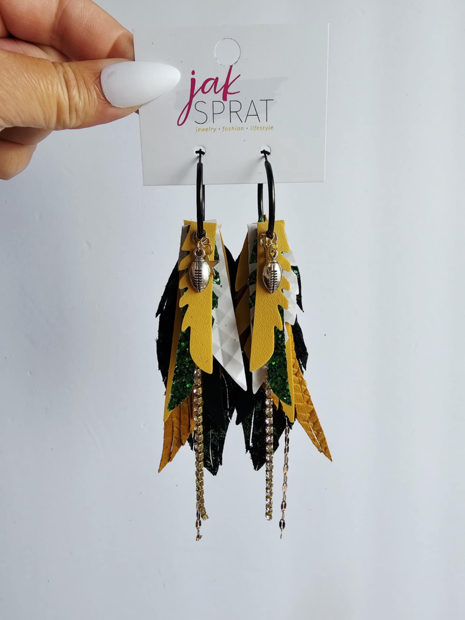 Boujee at the Ballfield FOOTBALL EDITION | Green & Yellow HHY6GY