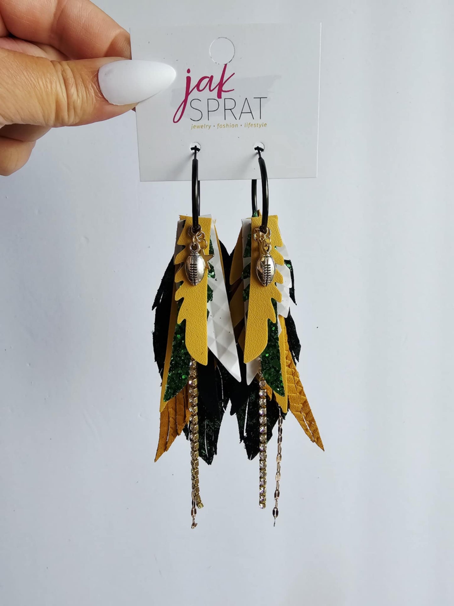 Boujee at the Ballfield FOOTBALL EDITION | Green & Yellow HHY6GY