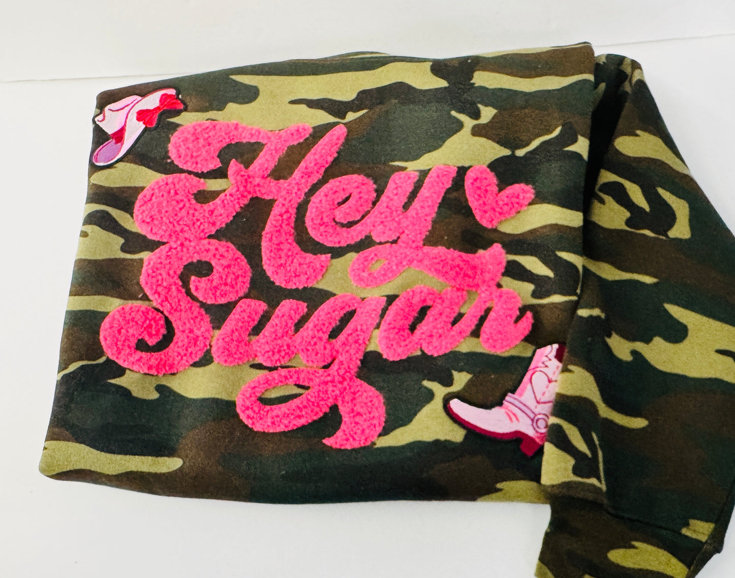 HEY SUGAR Camo Sweatshirt