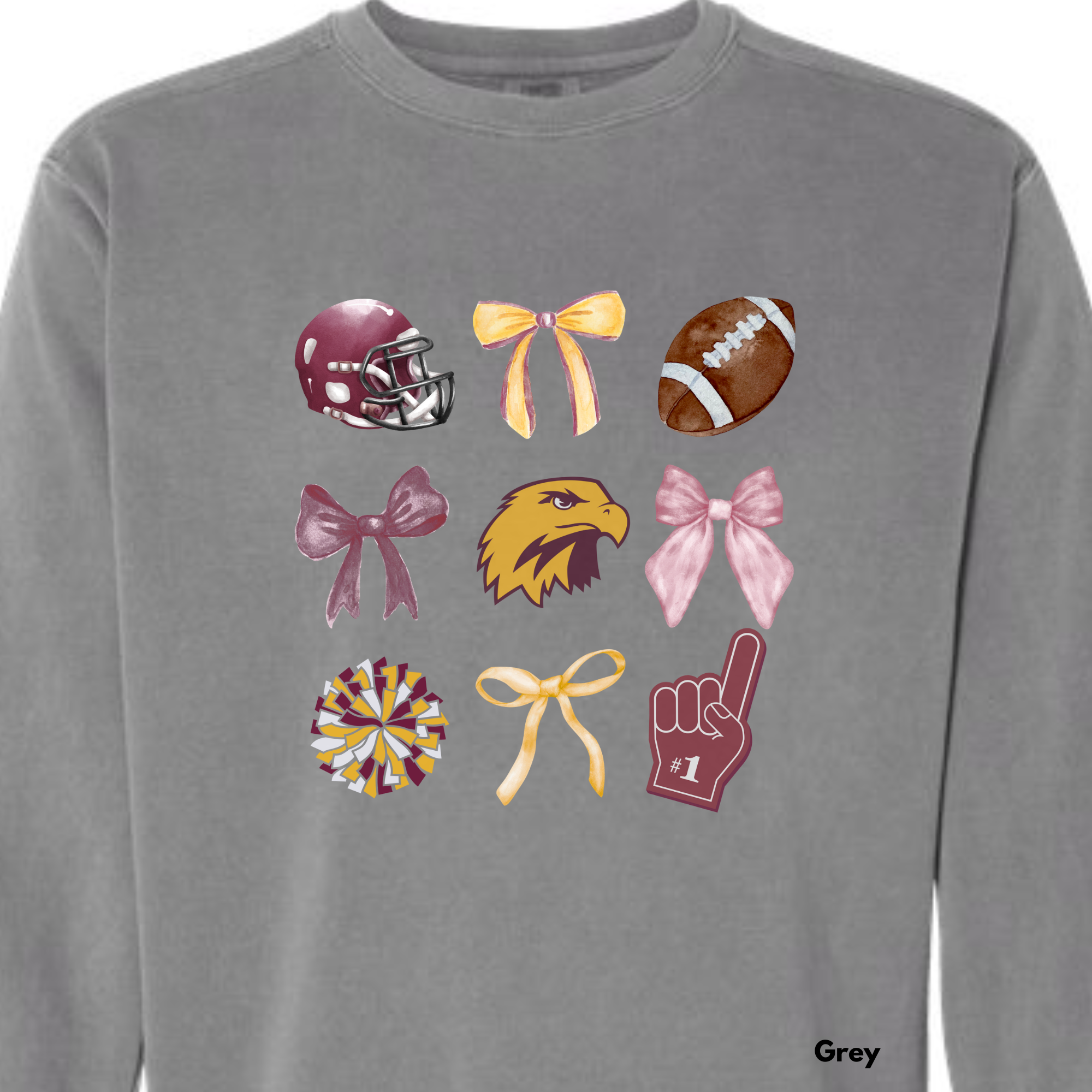 *** PRE-ORDER *** Hawks Bows & (Foot)Balls & Go Team ADULT SWEATSHIRTS