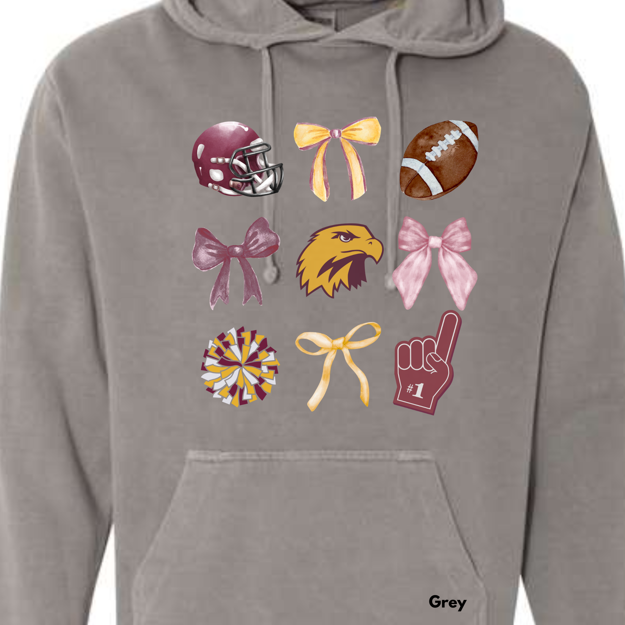 *** PRE-ORDER *** Hawks Bows & (Foot)Balls & Go Team ADULT SWEATSHIRTS