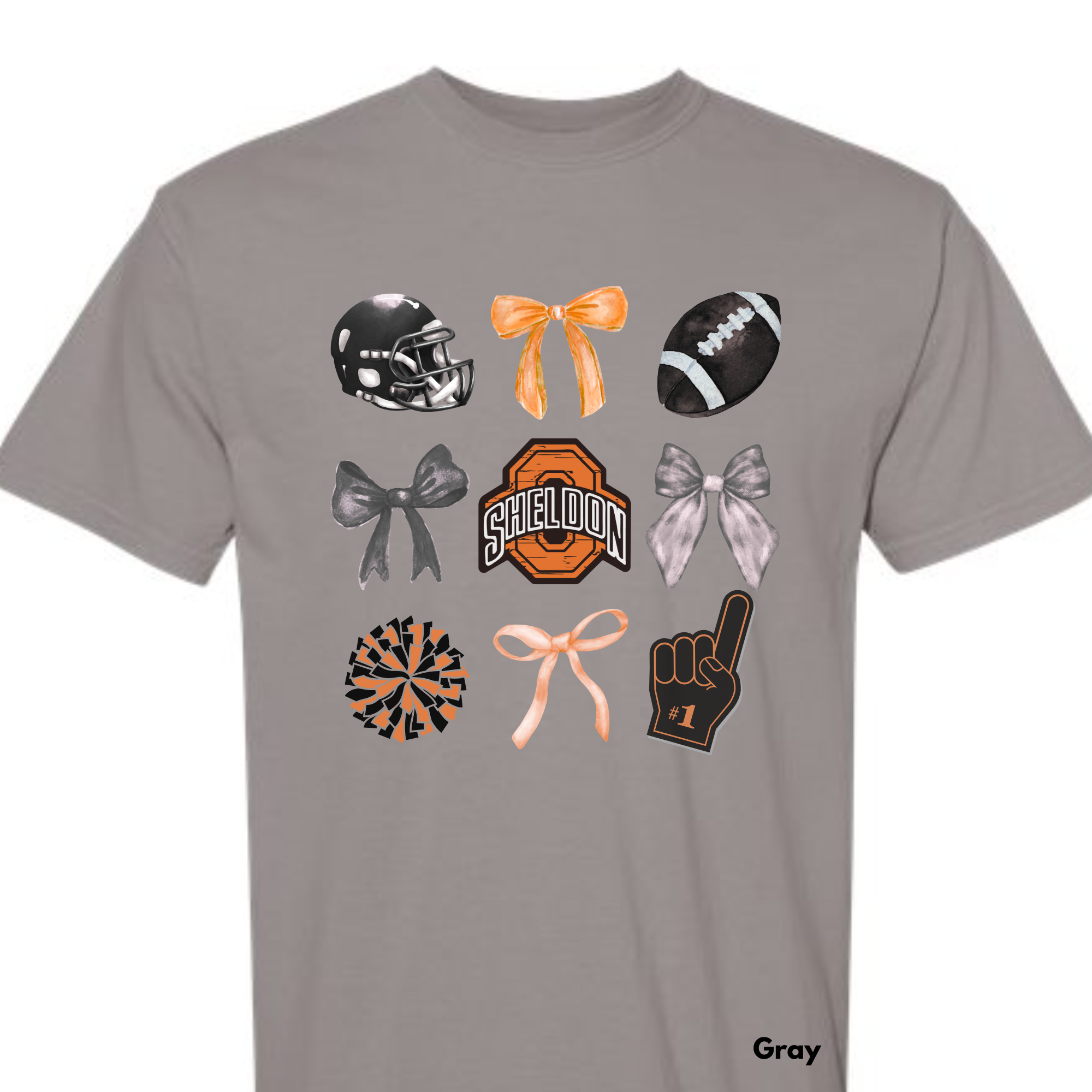 *** PRE-ORDER *** Sheldon Orabs Bows & (Foot)balls & Go Team ADULT TEES