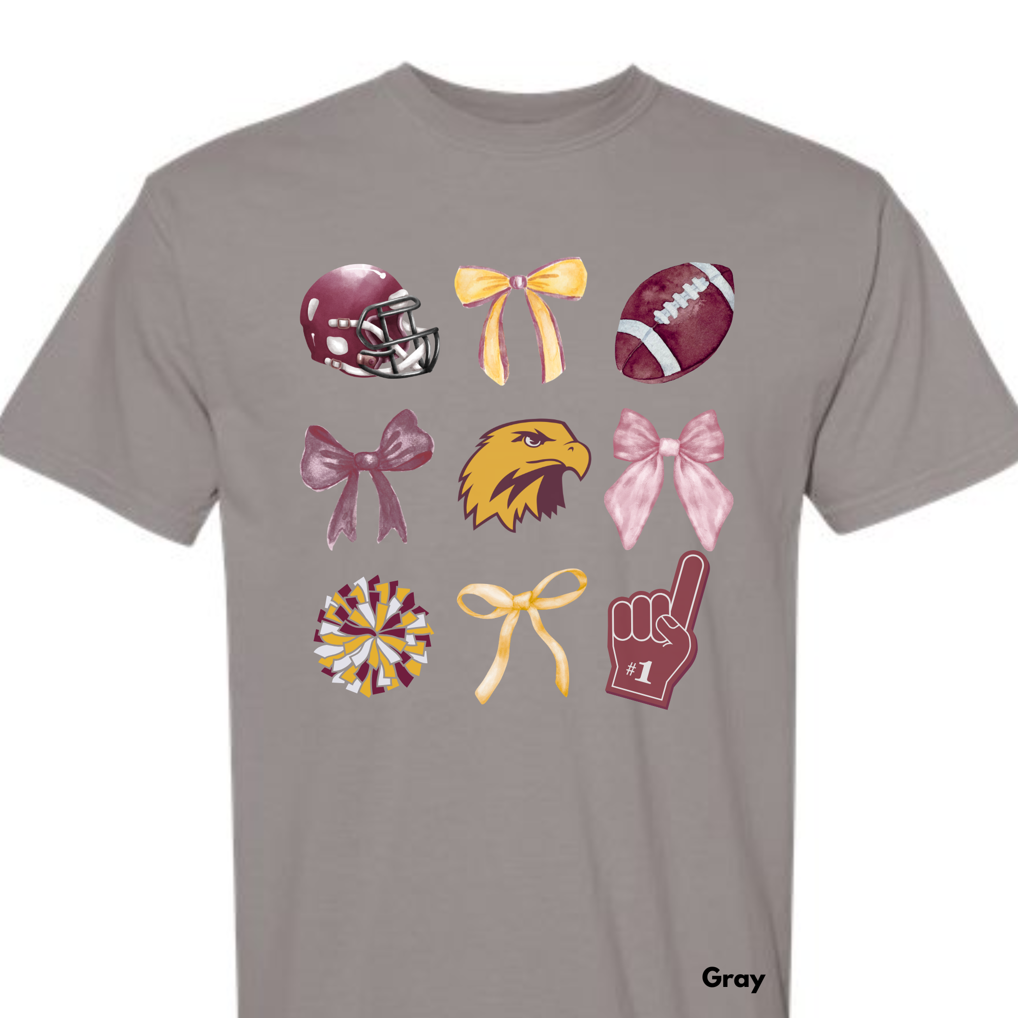 *** PRE-ORDER *** Hawks Bows & (Foot)balls & Go Team ADULT TEES