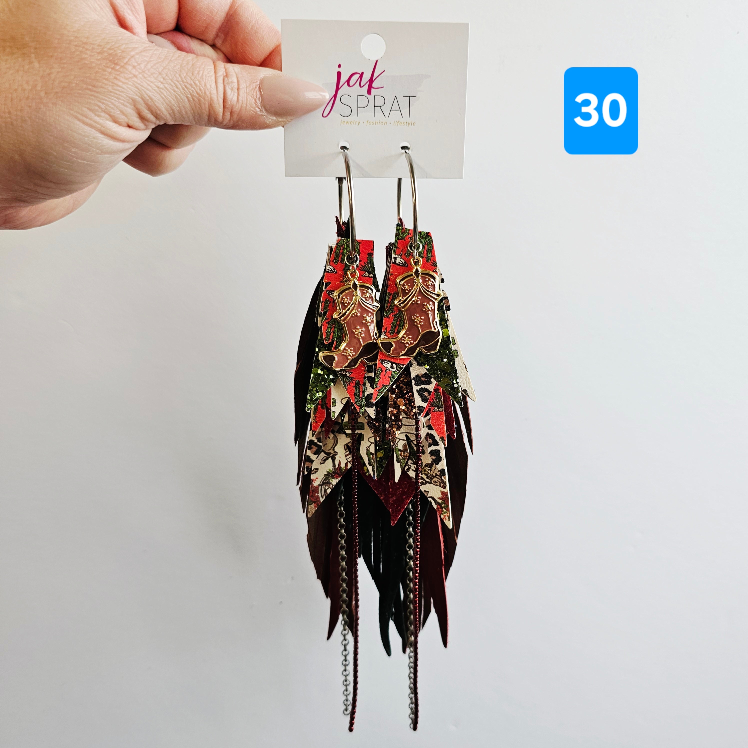 Wranglin' Around the Christmas Tree Bundle- EARRINGS