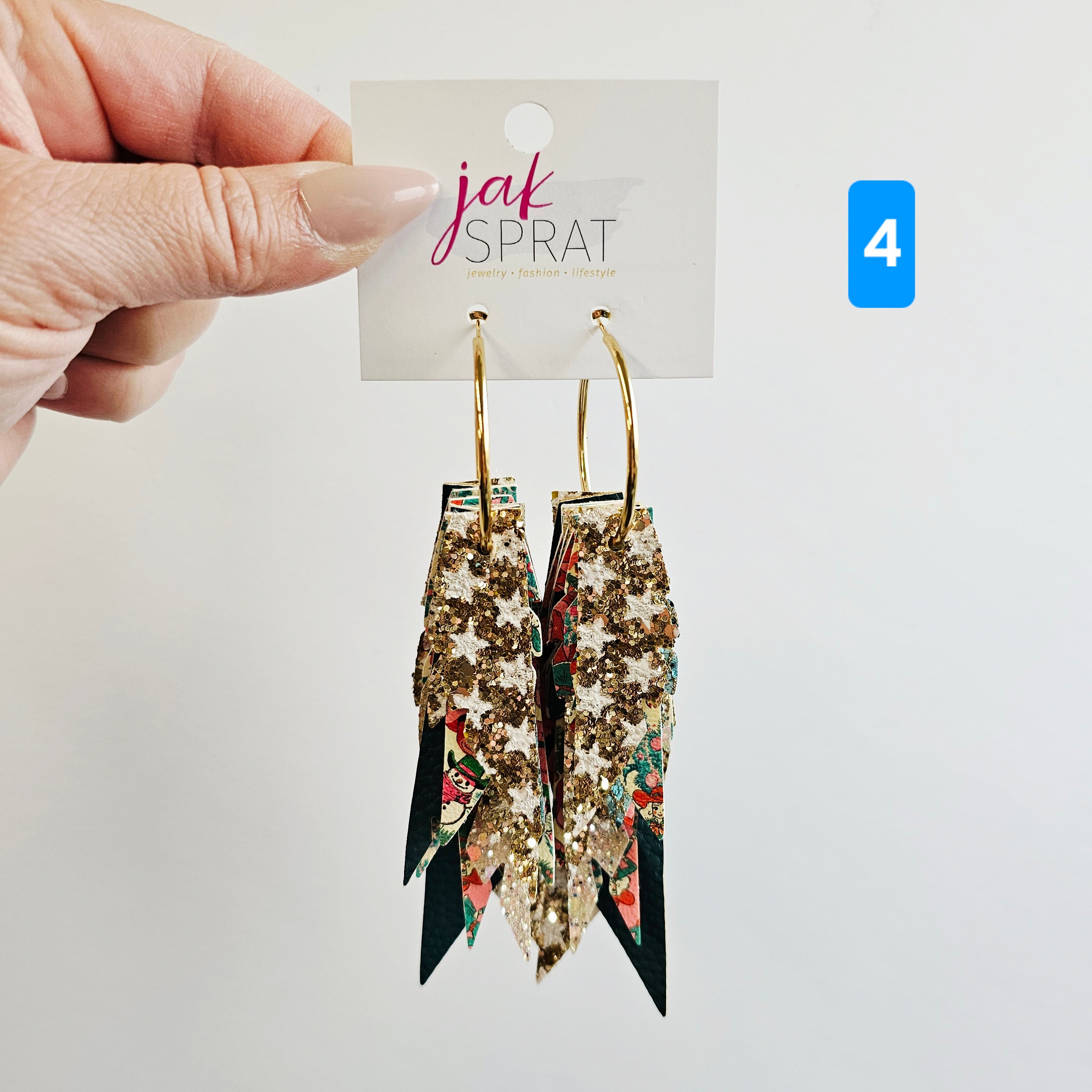 Have a Holly Dolly Christmas- EARRINGS