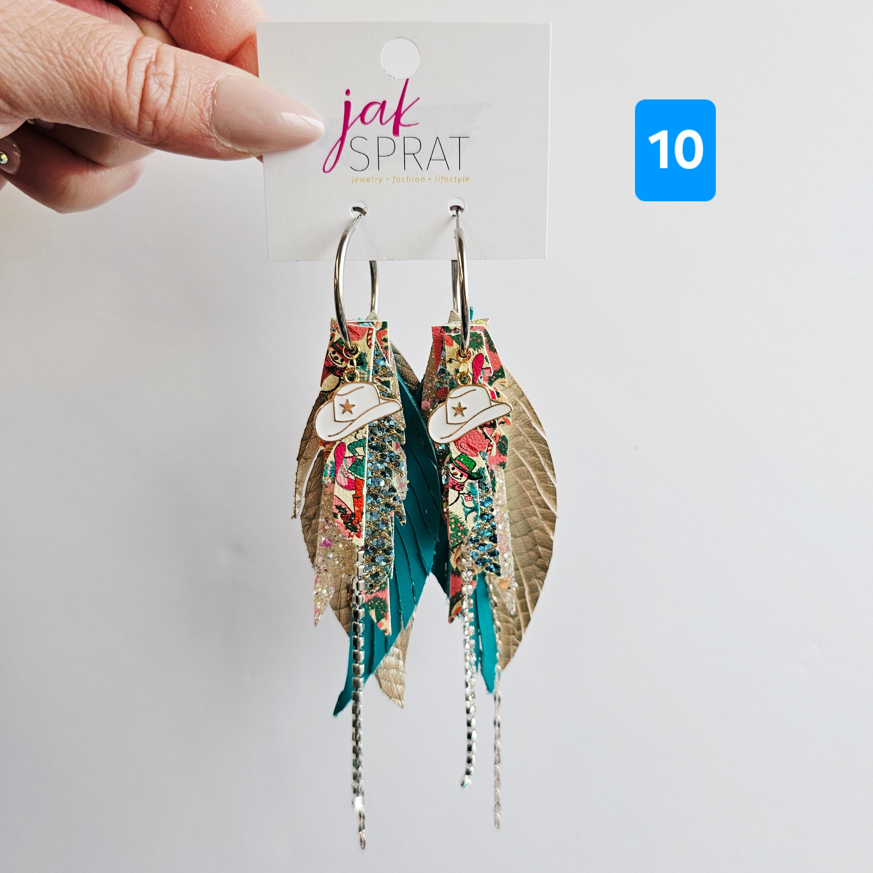 Have a Holly Dolly Christmas- EARRINGS