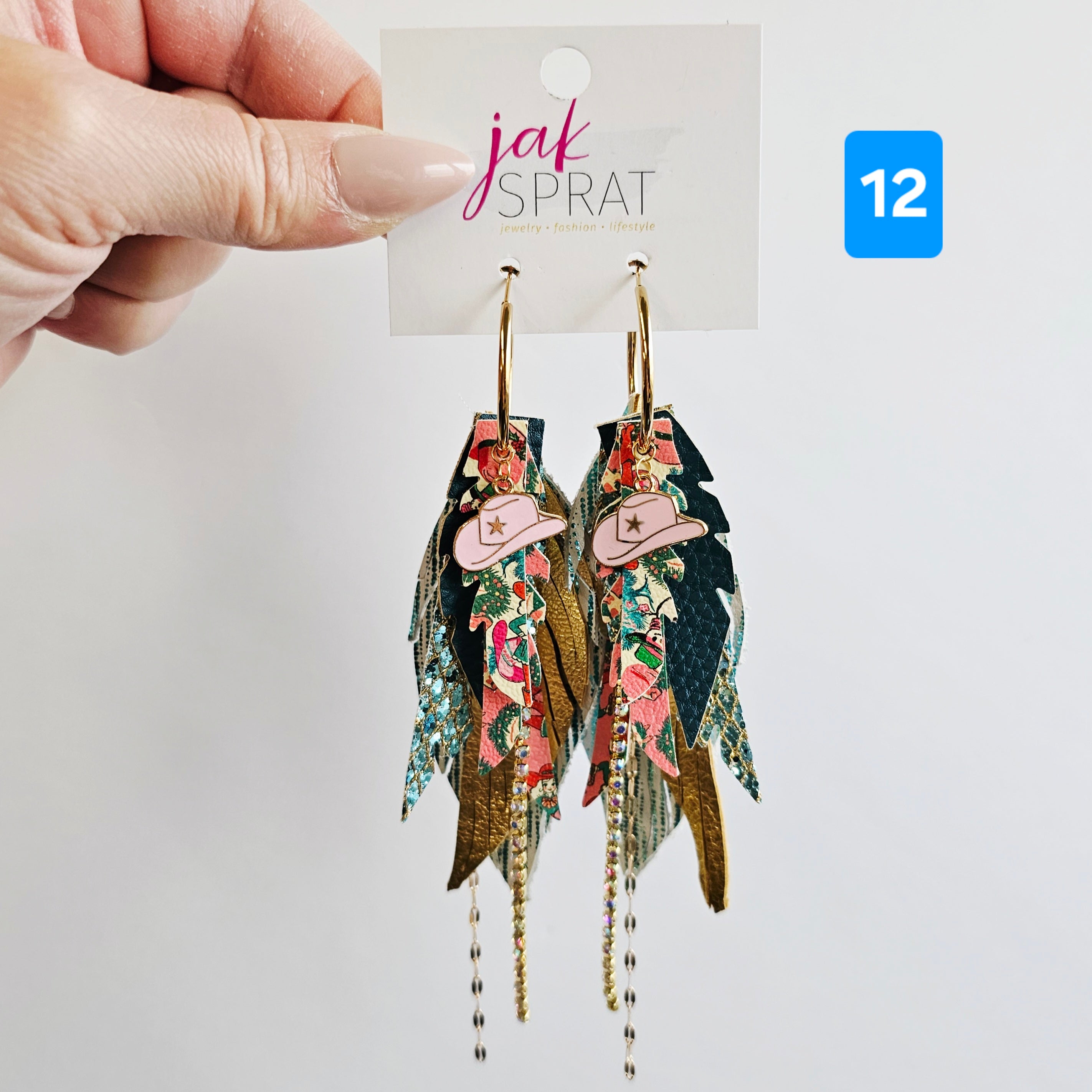 Have a Holly Dolly Christmas- EARRINGS