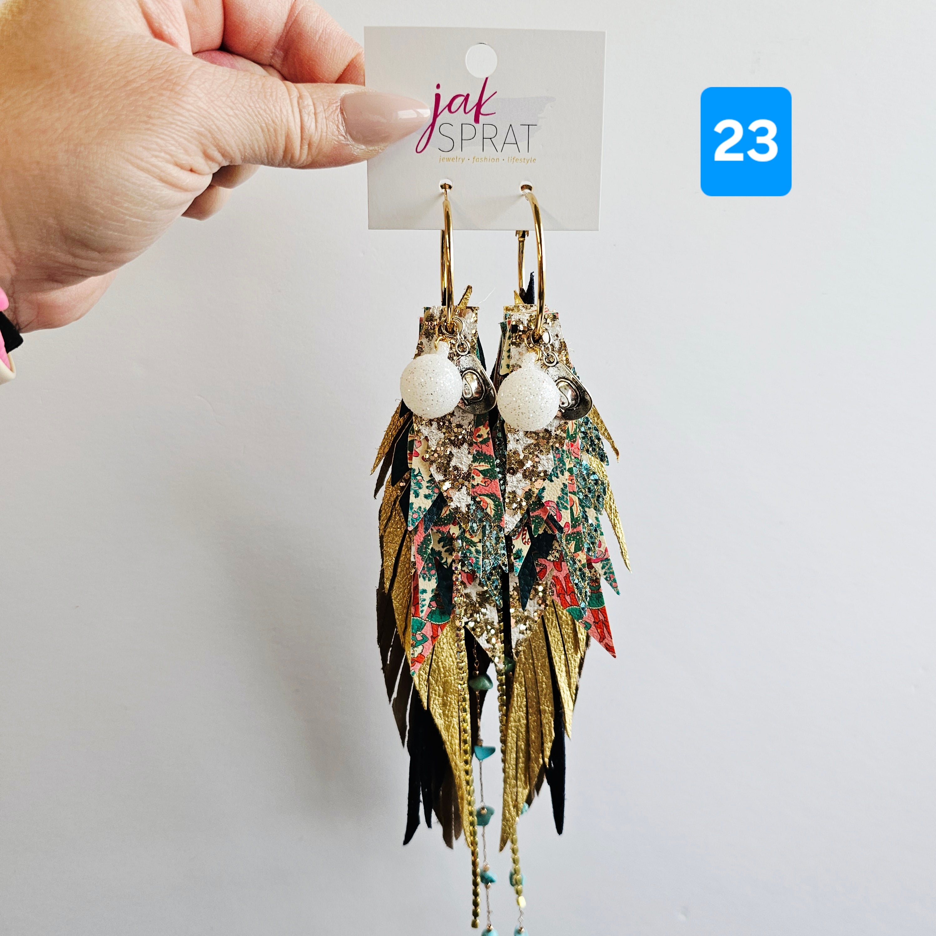 Have a Holly Dolly Christmas- EARRINGS