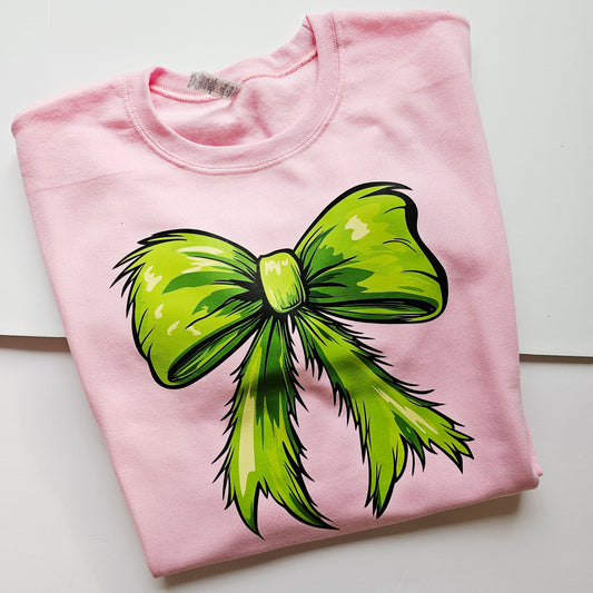 Green & Red (and a sprinkle of PINK!) Grinch- SWEATSHIRTS