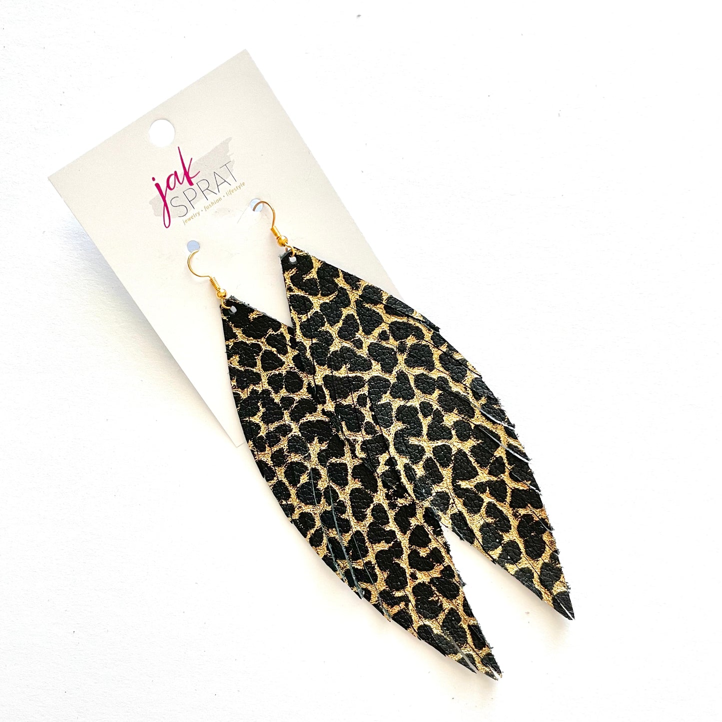 5.5" Leather Feather Shoulder Duster | LFSD51