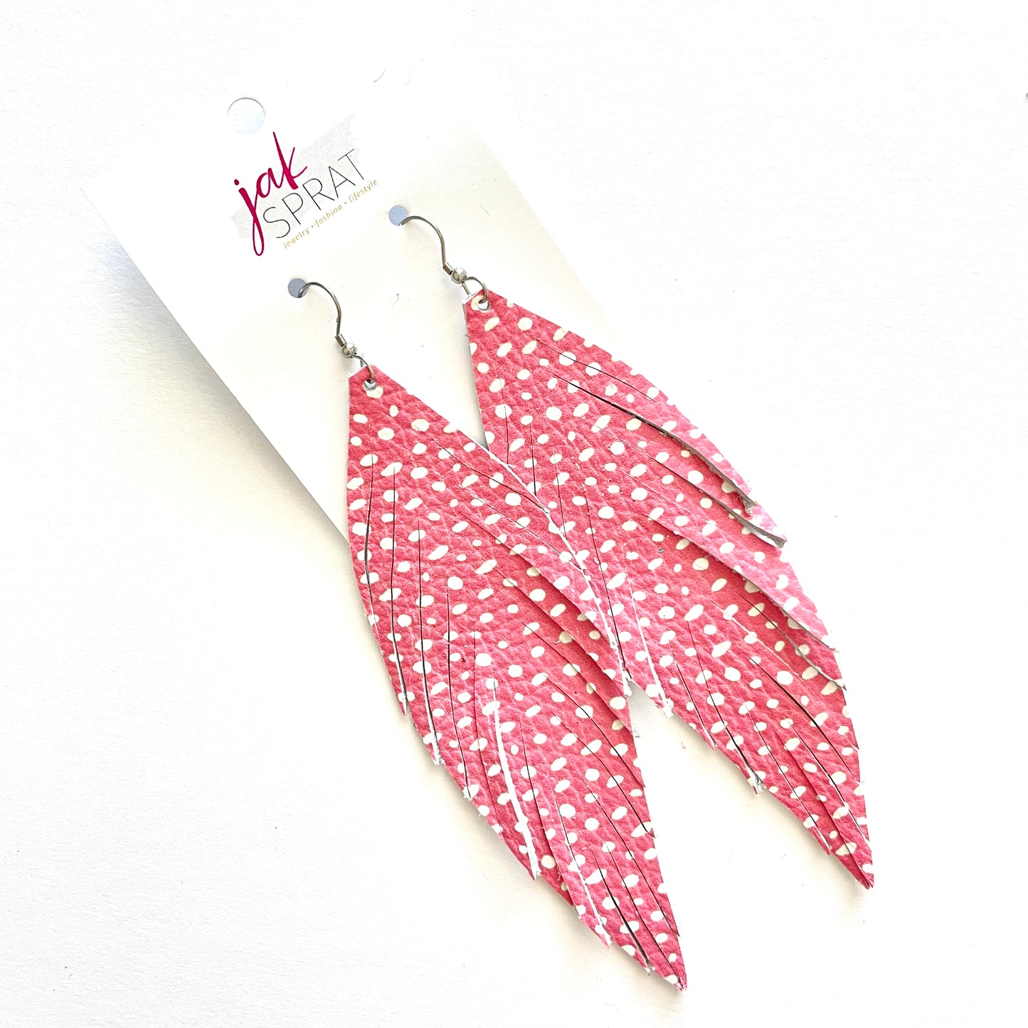 5.5" Leather Feather Shoulder Duster | LFSD55