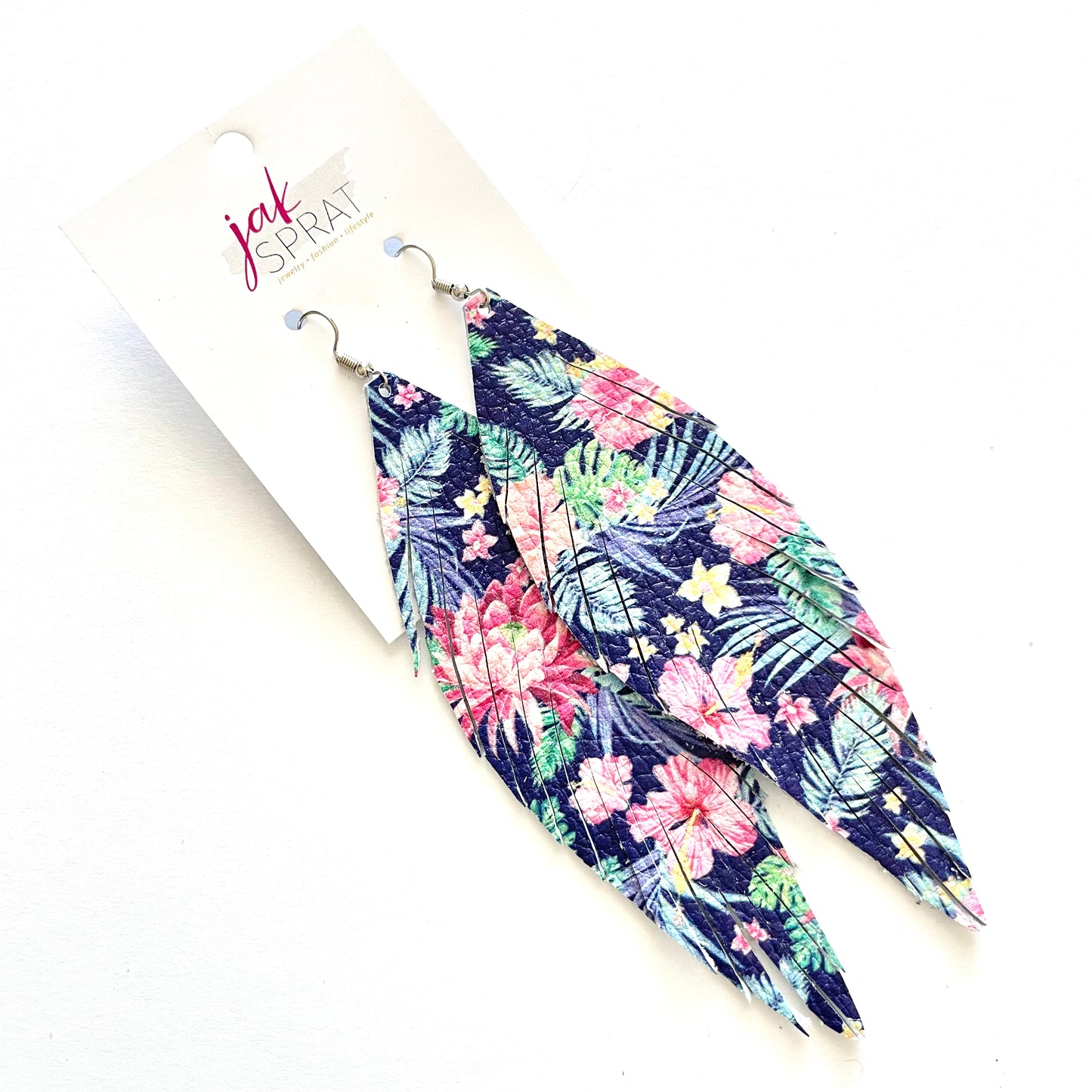 5.5" Leather Feather Shoulder Duster | LFSD54